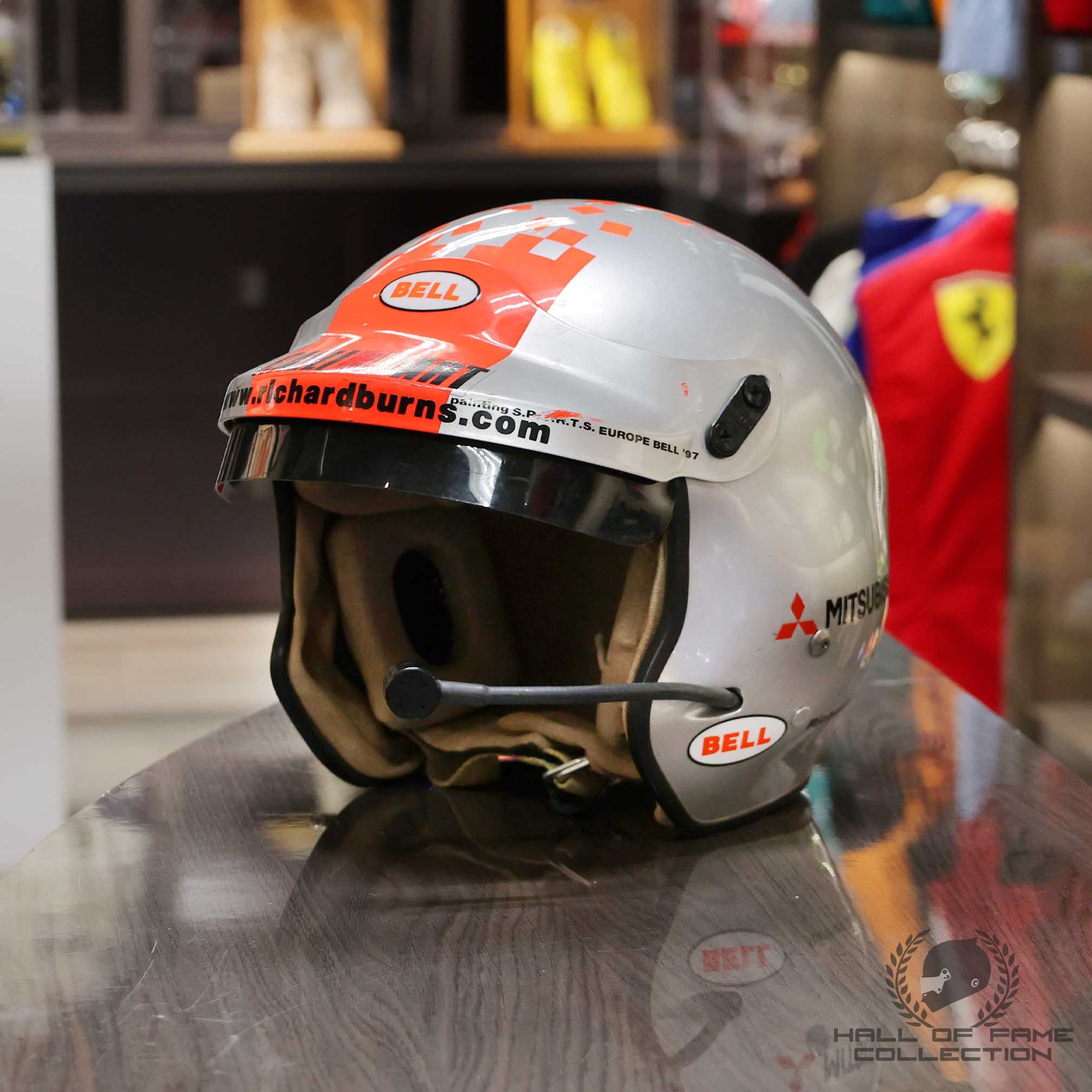 1997 Richard Burns Race Used Mitsubishi Ralliart WRC Helmet