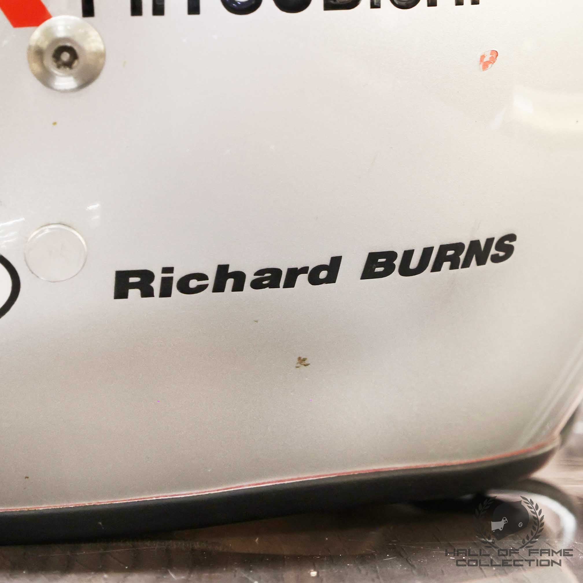 1997 Richard Burns Race Used Mitsubishi Ralliart WRC Helmet