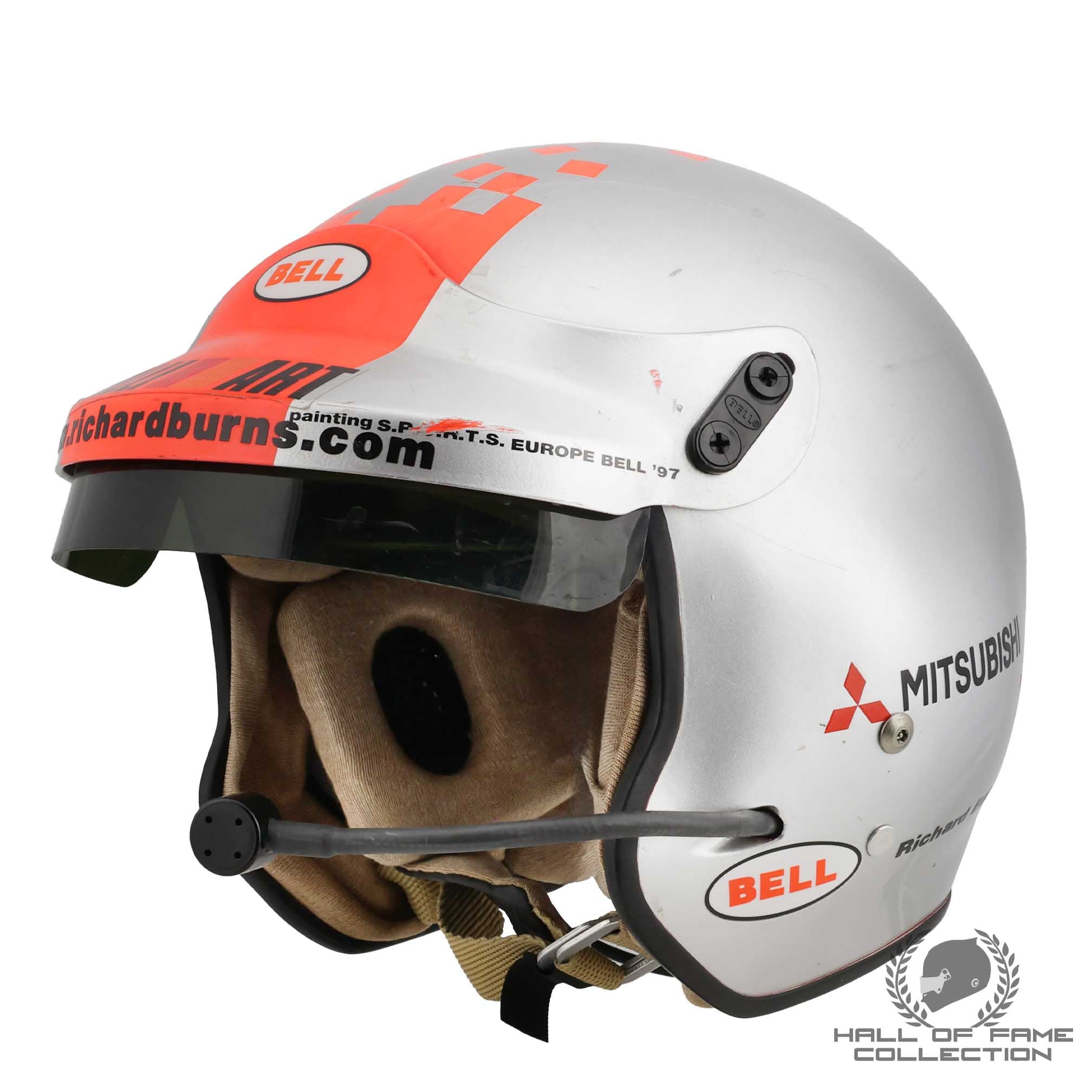 1997 Richard Burns Race Used Mitsubishi Ralliart WRC Helmet
