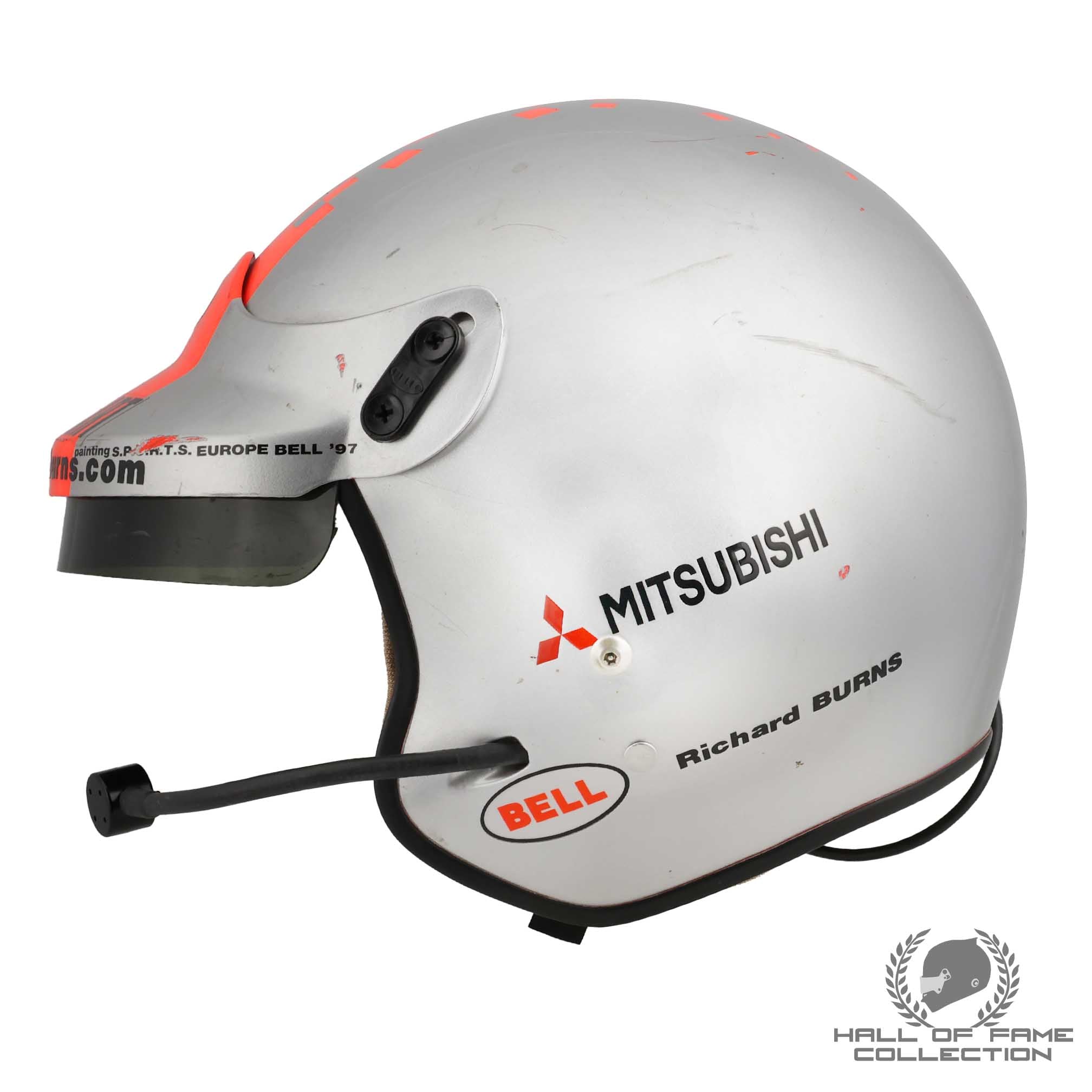 1997 Richard Burns Race Used Mitsubishi Ralliart WRC Helmet