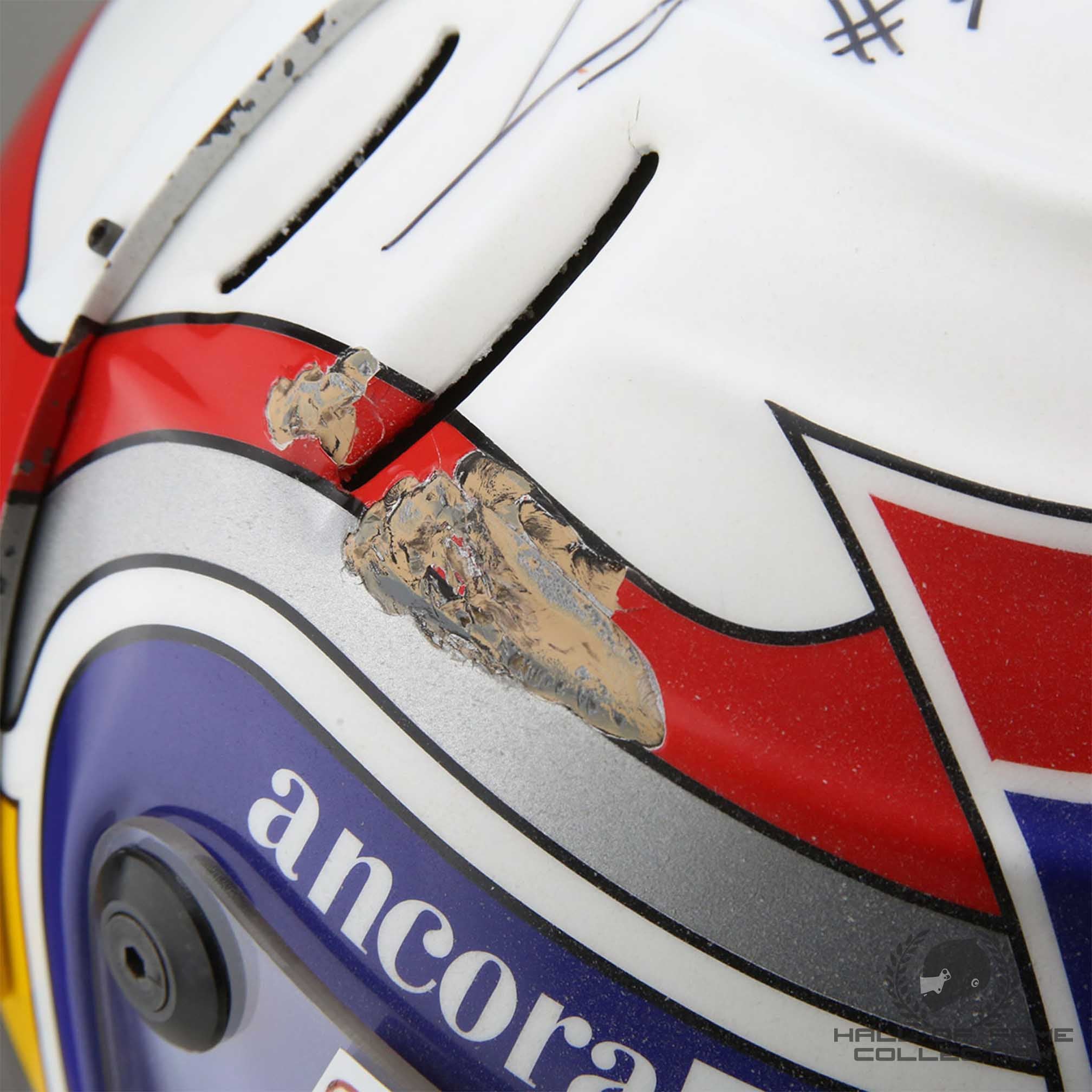 1997 Alex Zanardi Signed Championship Season Used IndyCar Helmet