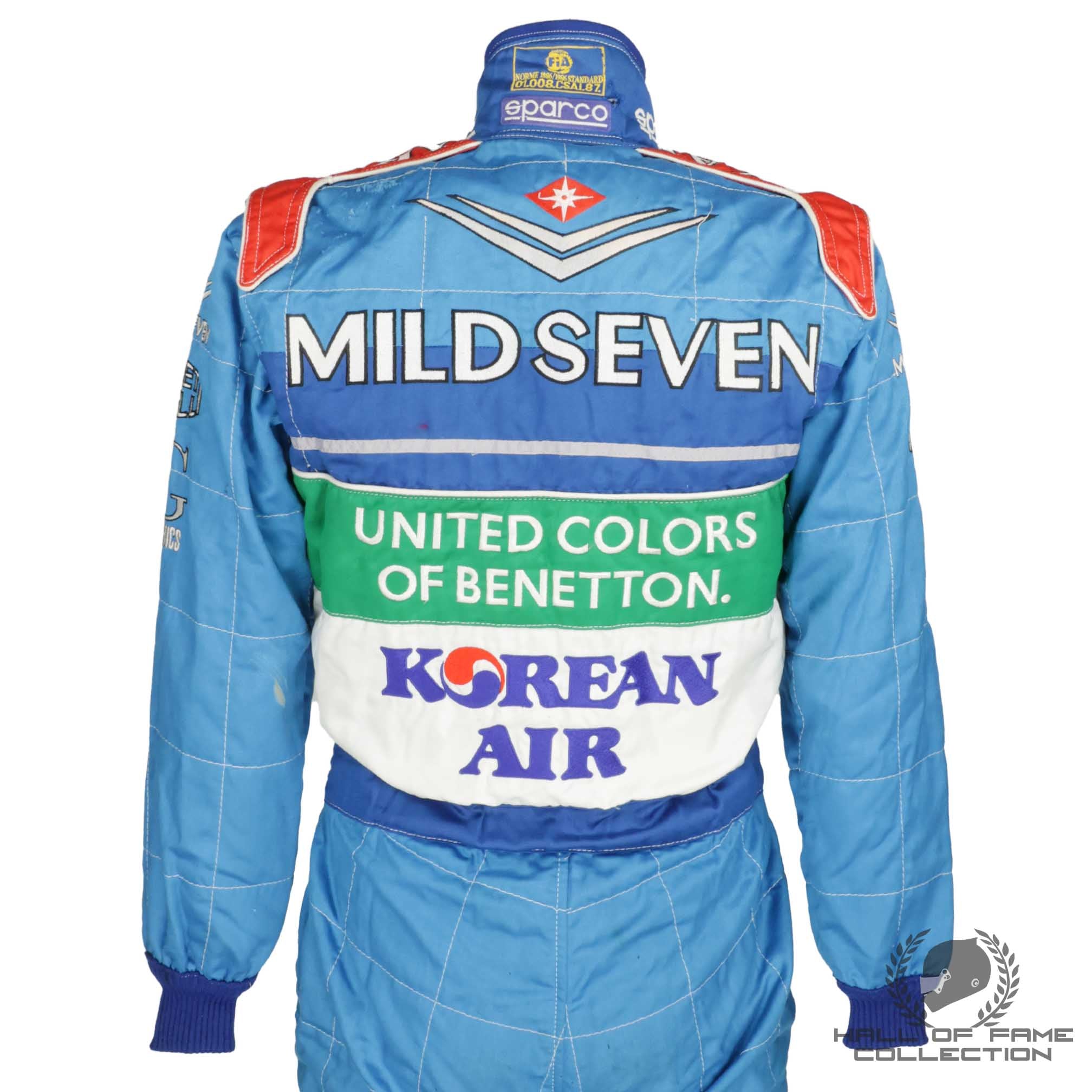 1998 Giancarlo Fisichella Race Worn Benetton F1 Suit