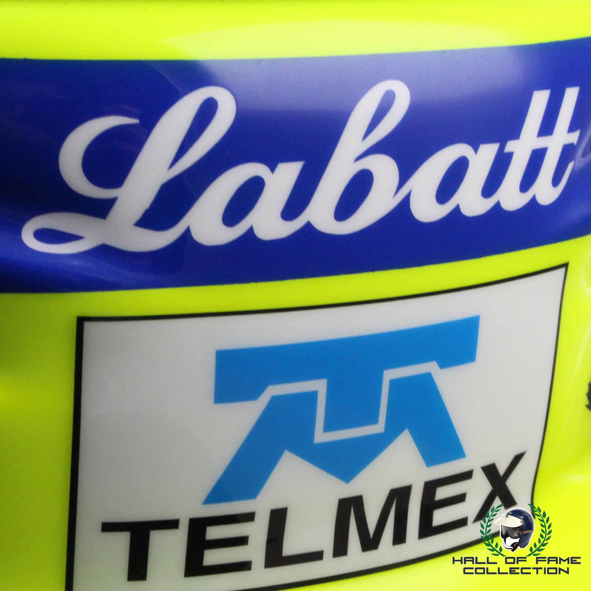 1999 Adrian Fernández Signed Race Used Pat Patrick Racing Bell Dominator IndyCar Helmet