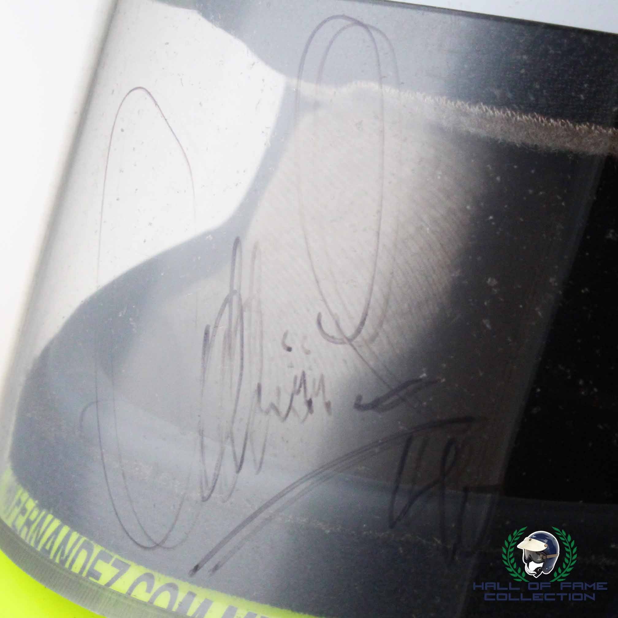 1999 Adrian Fernández Signed Race Used Pat Patrick Racing Bell Dominator IndyCar Helmet