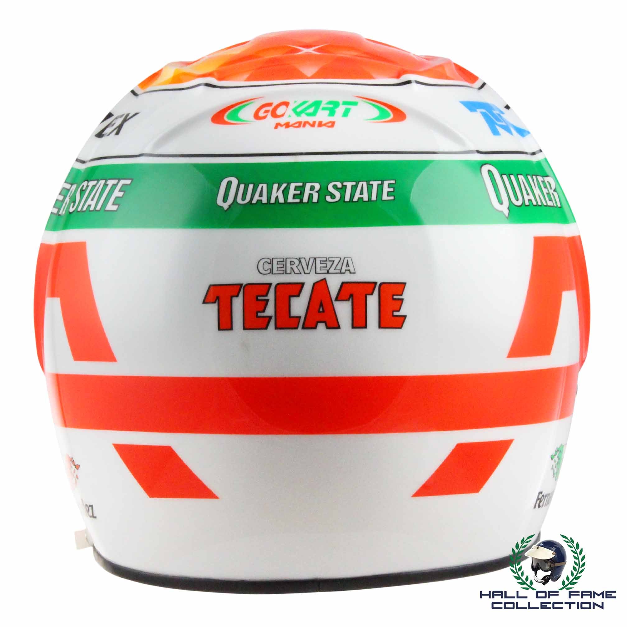 1999 Adrian Fernández Signed Race Used Pat Patrick Racing Bell Dominator IndyCar Helmet