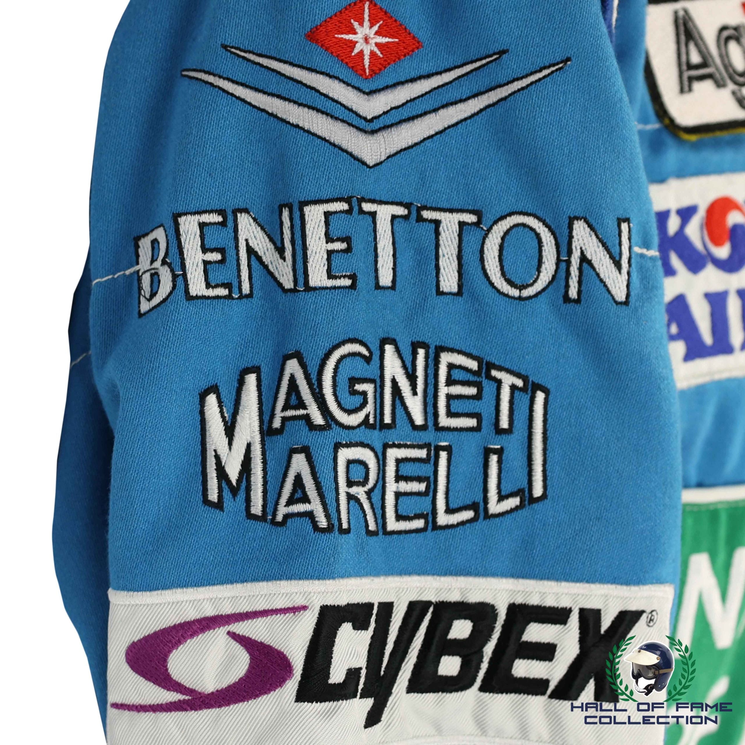 1999 Giancarlo Fisichella Signed Race Worn Benetton Formula One Suit