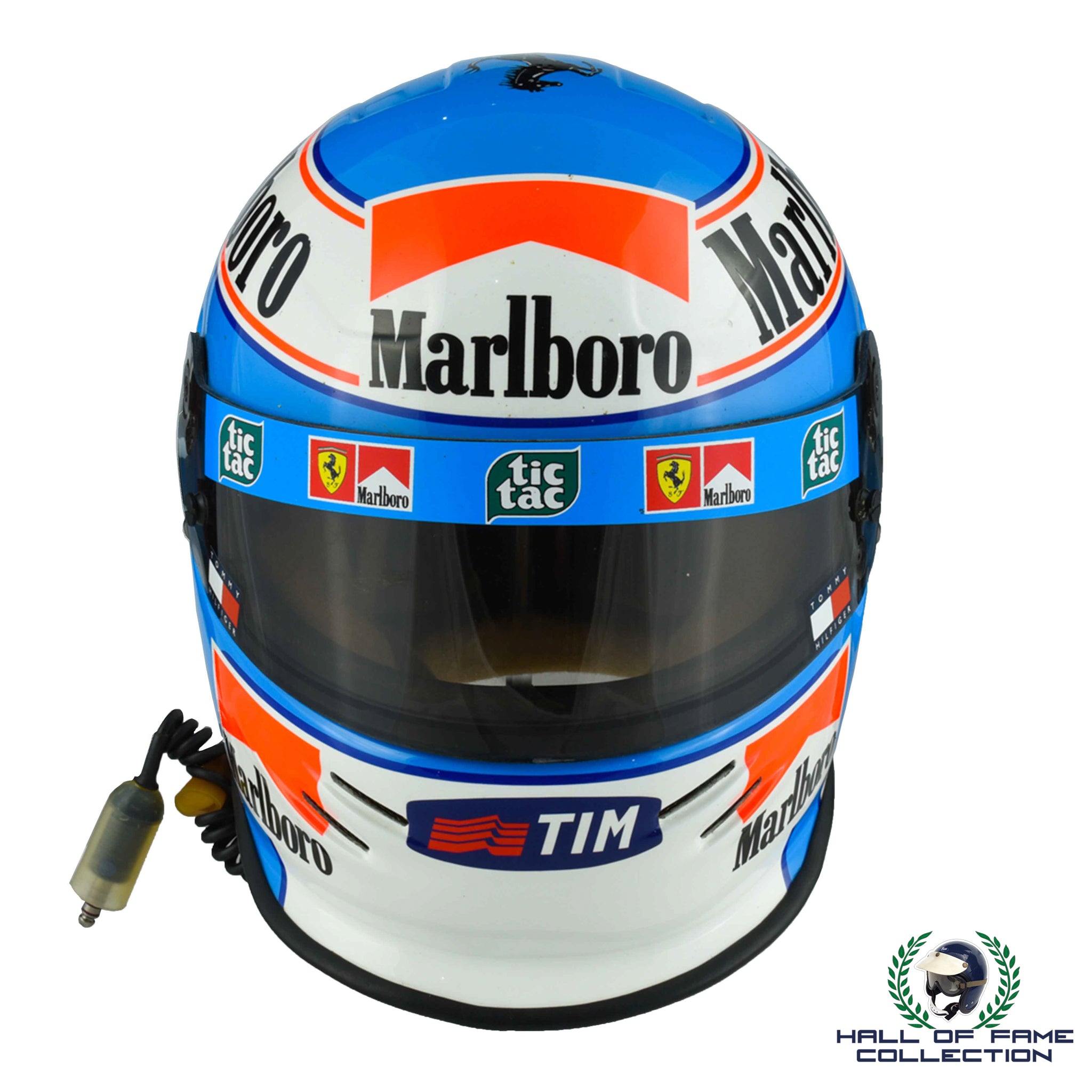 1999 Mika Salo Signed Race Used Scuderia Ferrari F1 Helmet