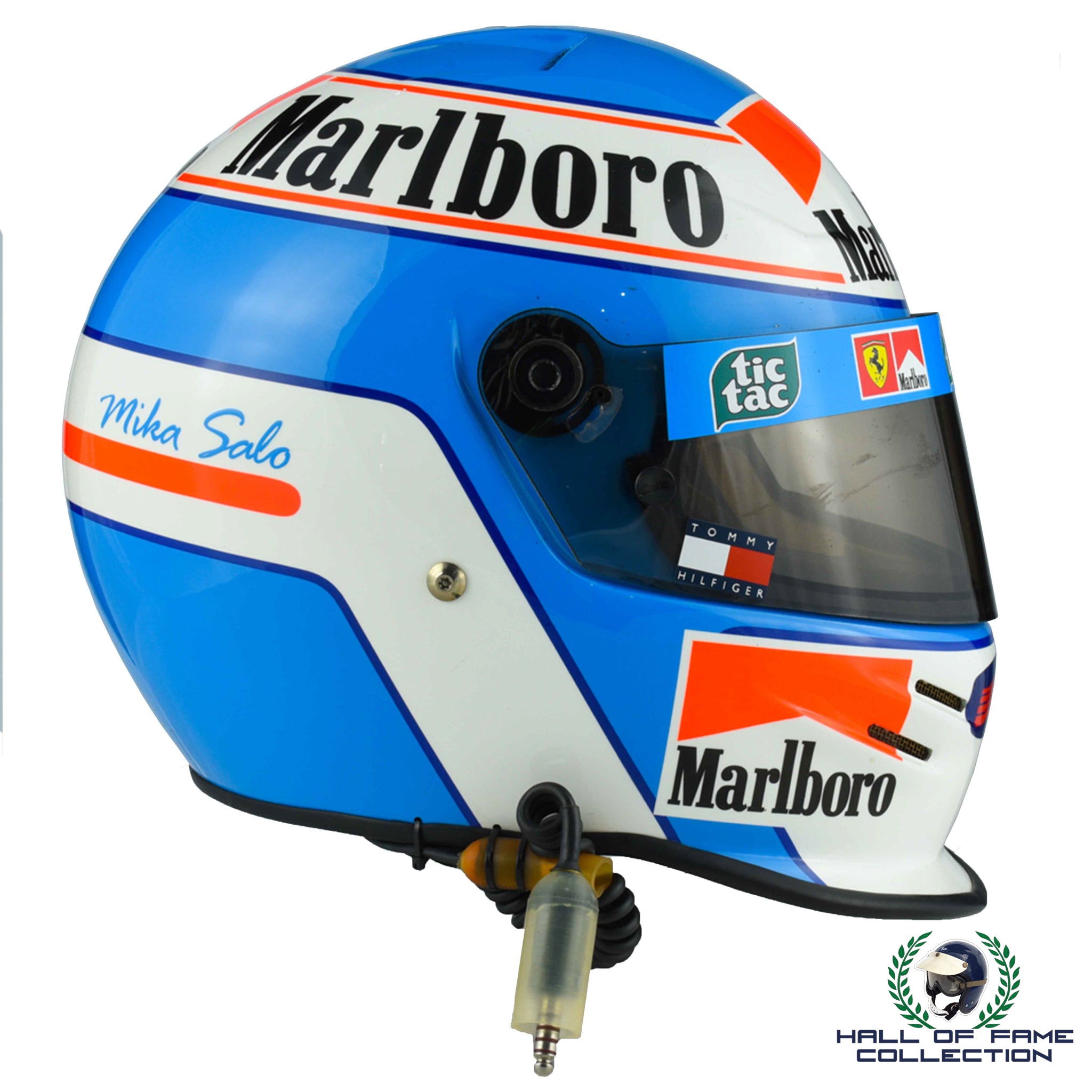 1999 Mika Salo Signed Race Used Scuderia Ferrari F1 Helmet