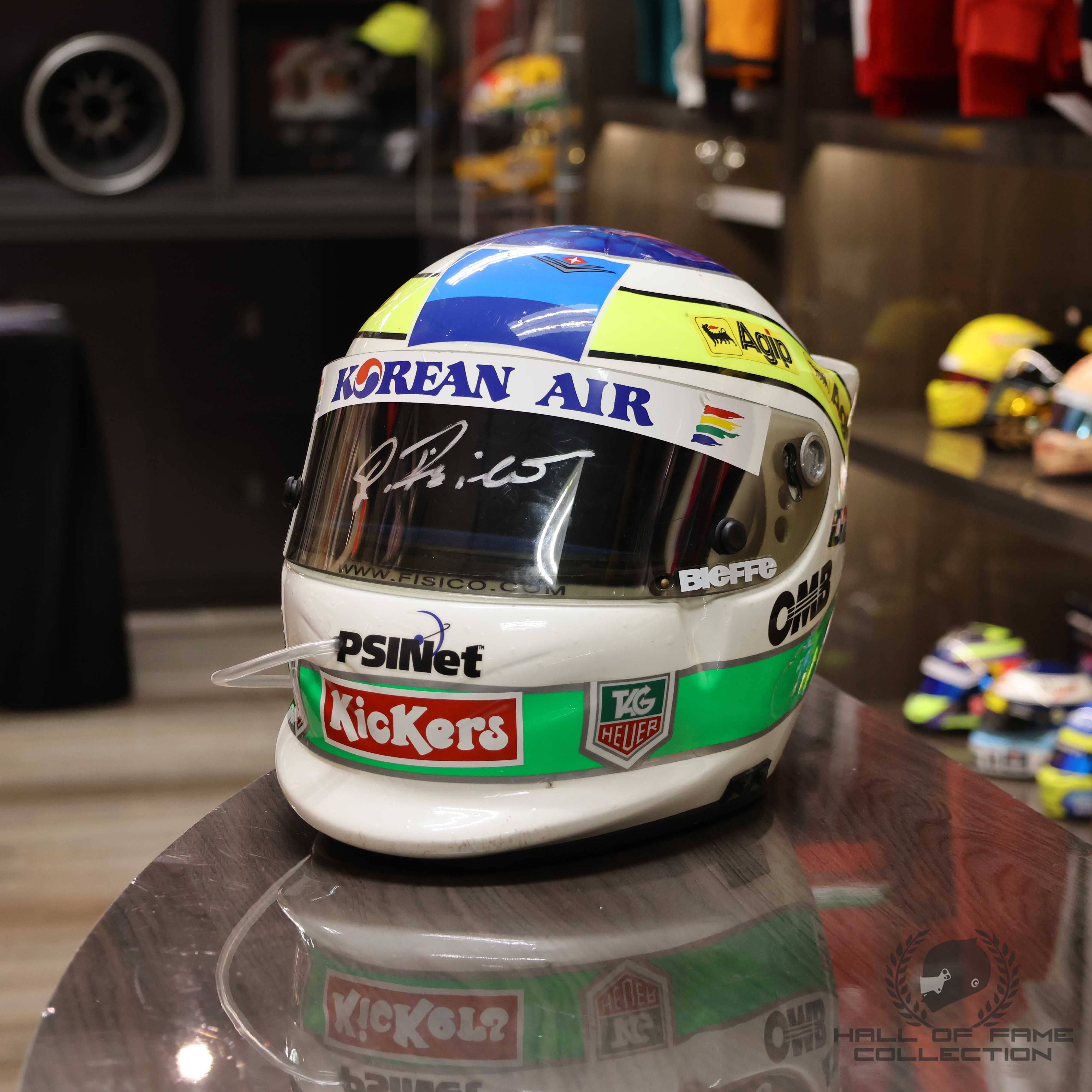 1999 Giancarlo Fisichella Used Mild Seven Benetton Playlife F1 Helmet
