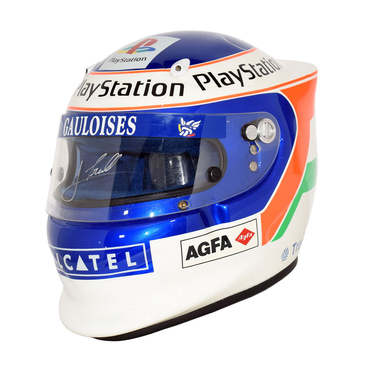 1999 Jarno Trulli Race Used Prost Grand Prix F1 Helmet