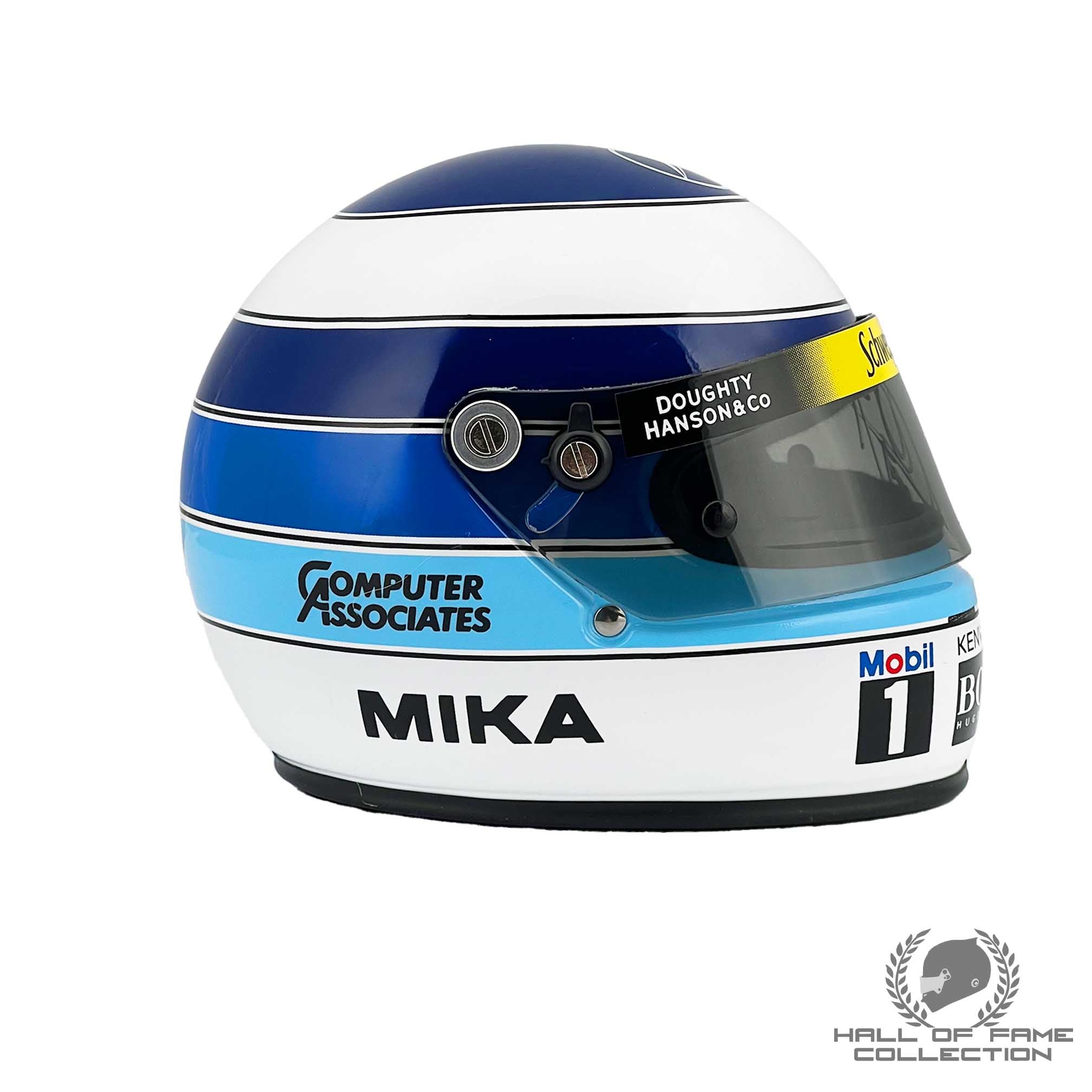 1999 Mika Hakkinen Signed World Champion 25th Year Anniversary McLaren F1 1:2 Scale Helmet