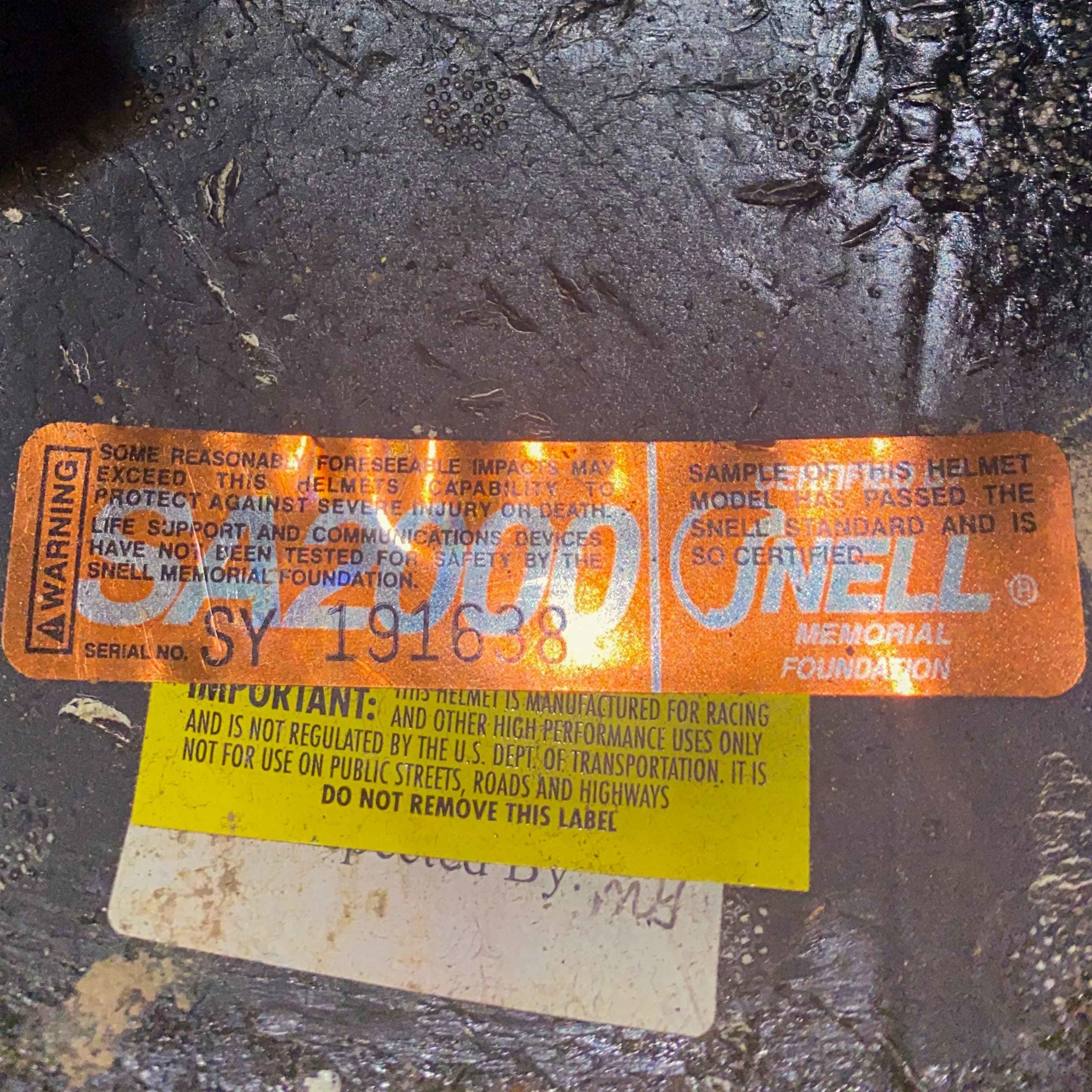 2000 Johnny Parsons Jr. Signed Race Used "Getting Dirty" Sprint Car Helmet