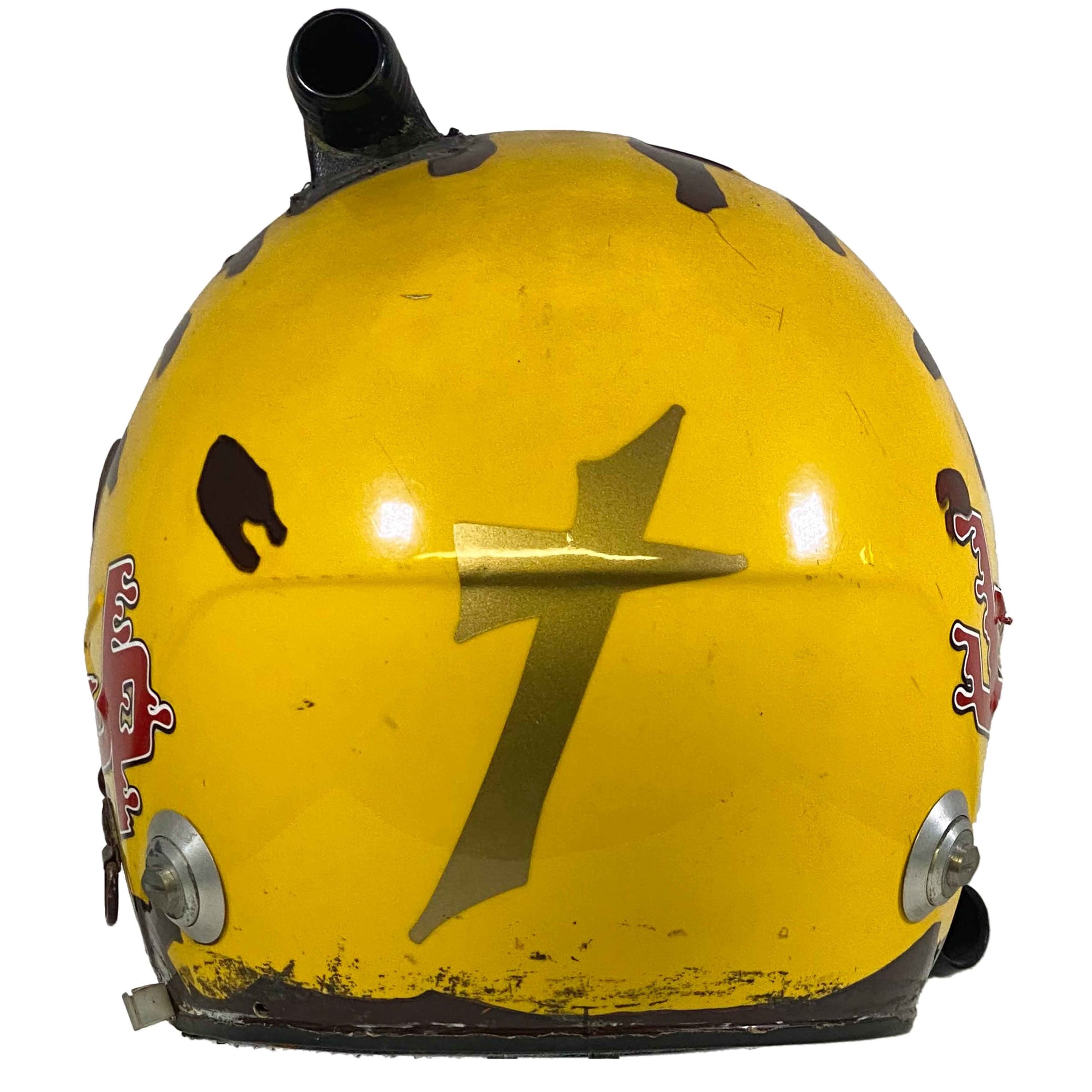 2000 Johnny Parsons Jr. Signed Race Used "Getting Dirty" Sprint Car Helmet