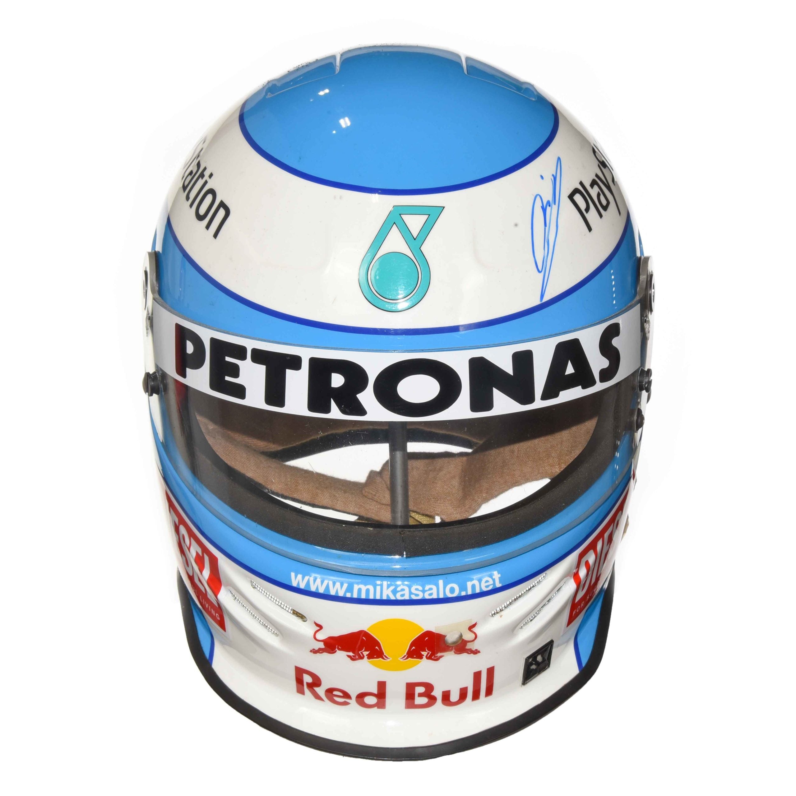 2000 Mika Salo Signed Race Used Bell K1 Sauber F1 Helmet