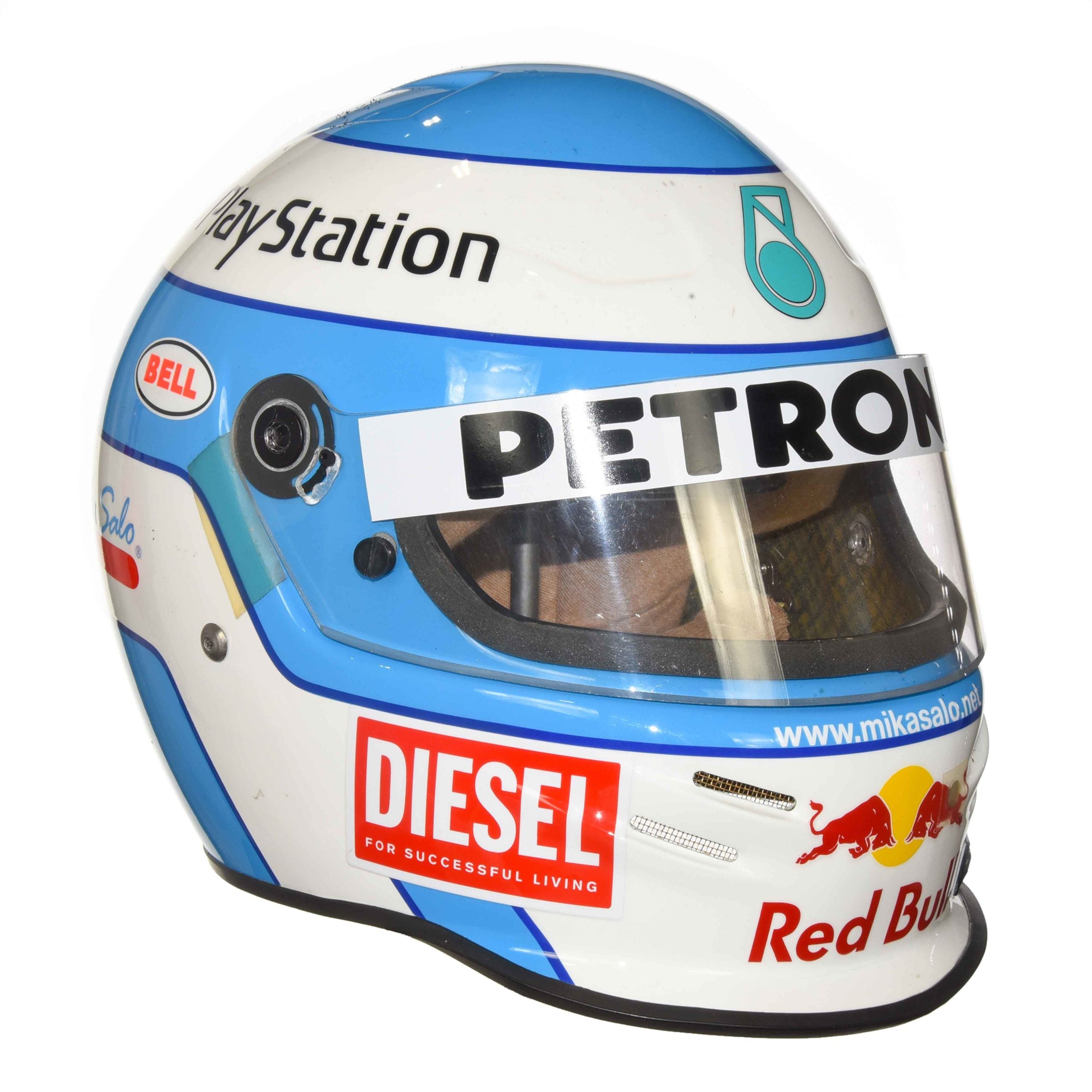 2000 Mika Salo Signed Race Used Bell K1 Sauber F1 Helmet