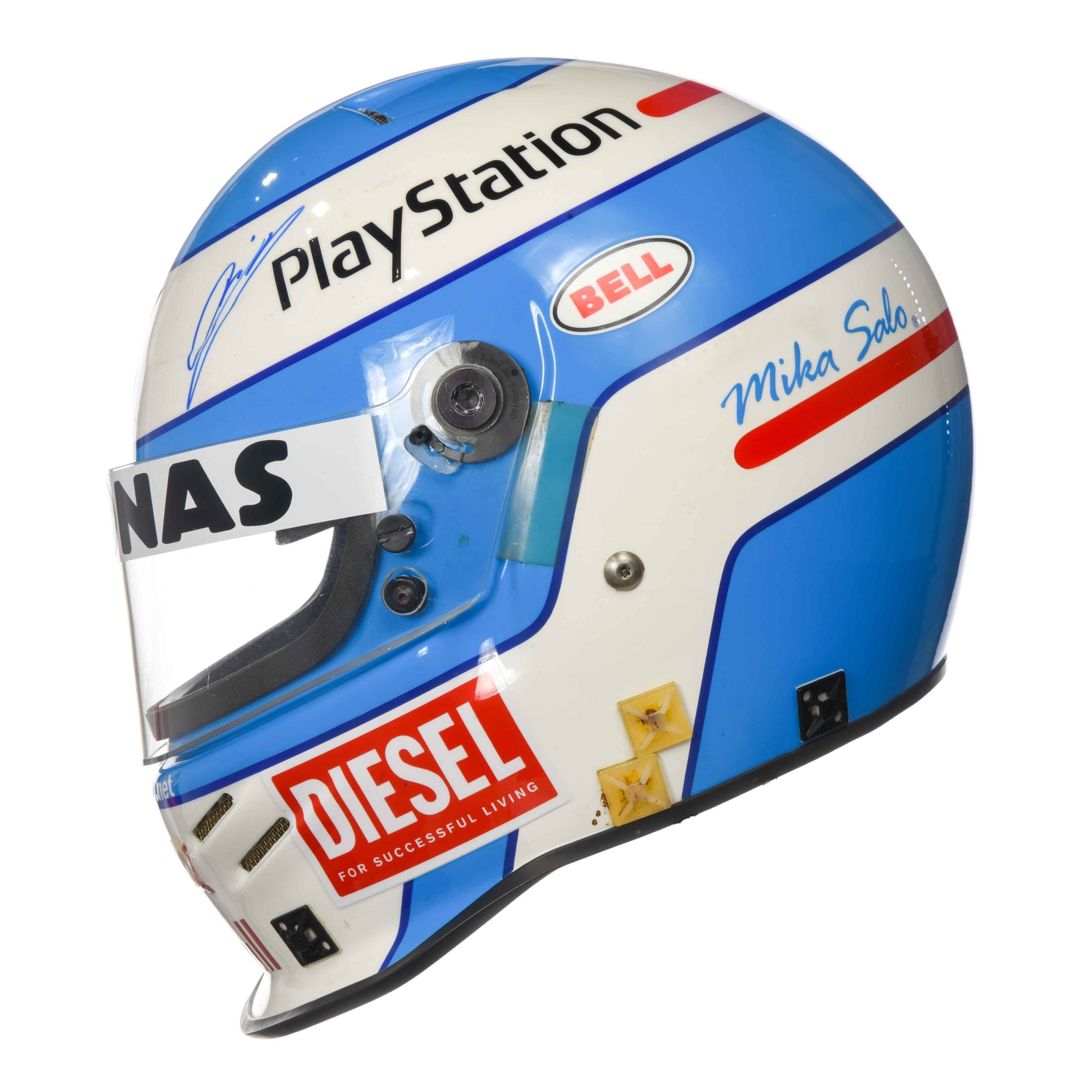 2000 Mika Salo Signed Race Used Bell K1 Sauber F1 Helmet