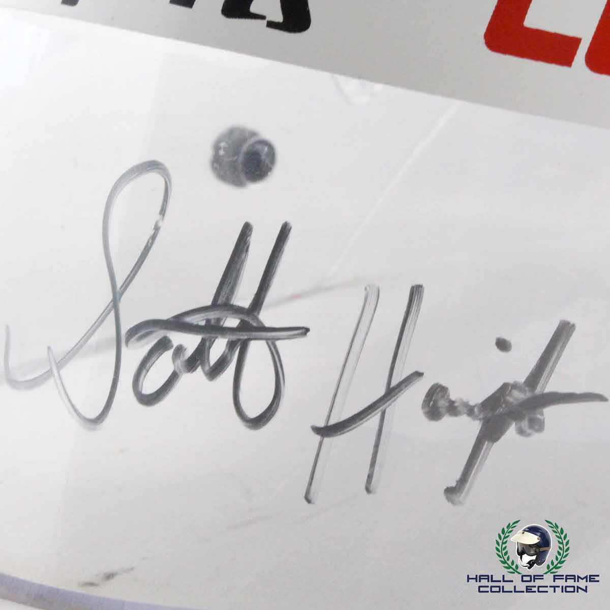 2000 Scott Harrington Signed Race Used Mid American Motorsports IndyCar Visor