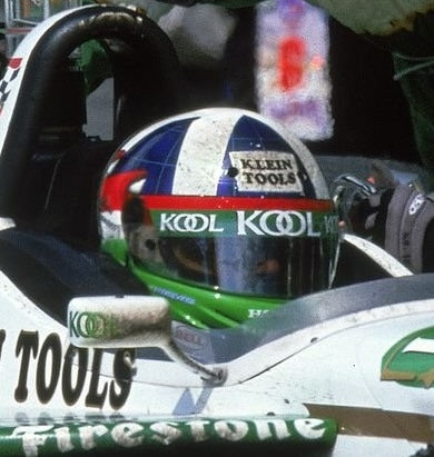 2000 Dario Franchitti Michigan 500 Race Used Team Green IndyCar Helmet