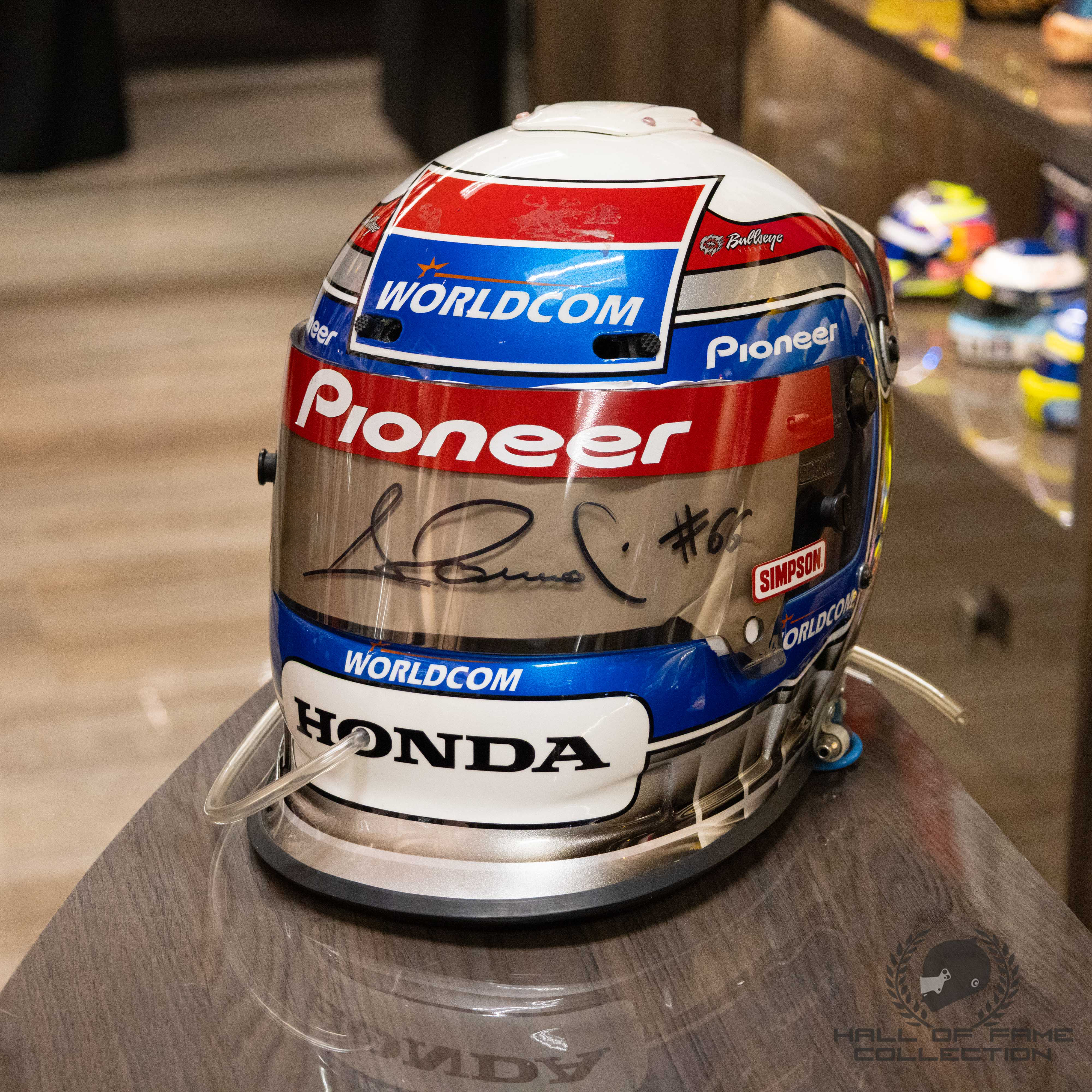 2001 Alex Zanardi Original Used Mo Nunn Racing IndyCar Helmet