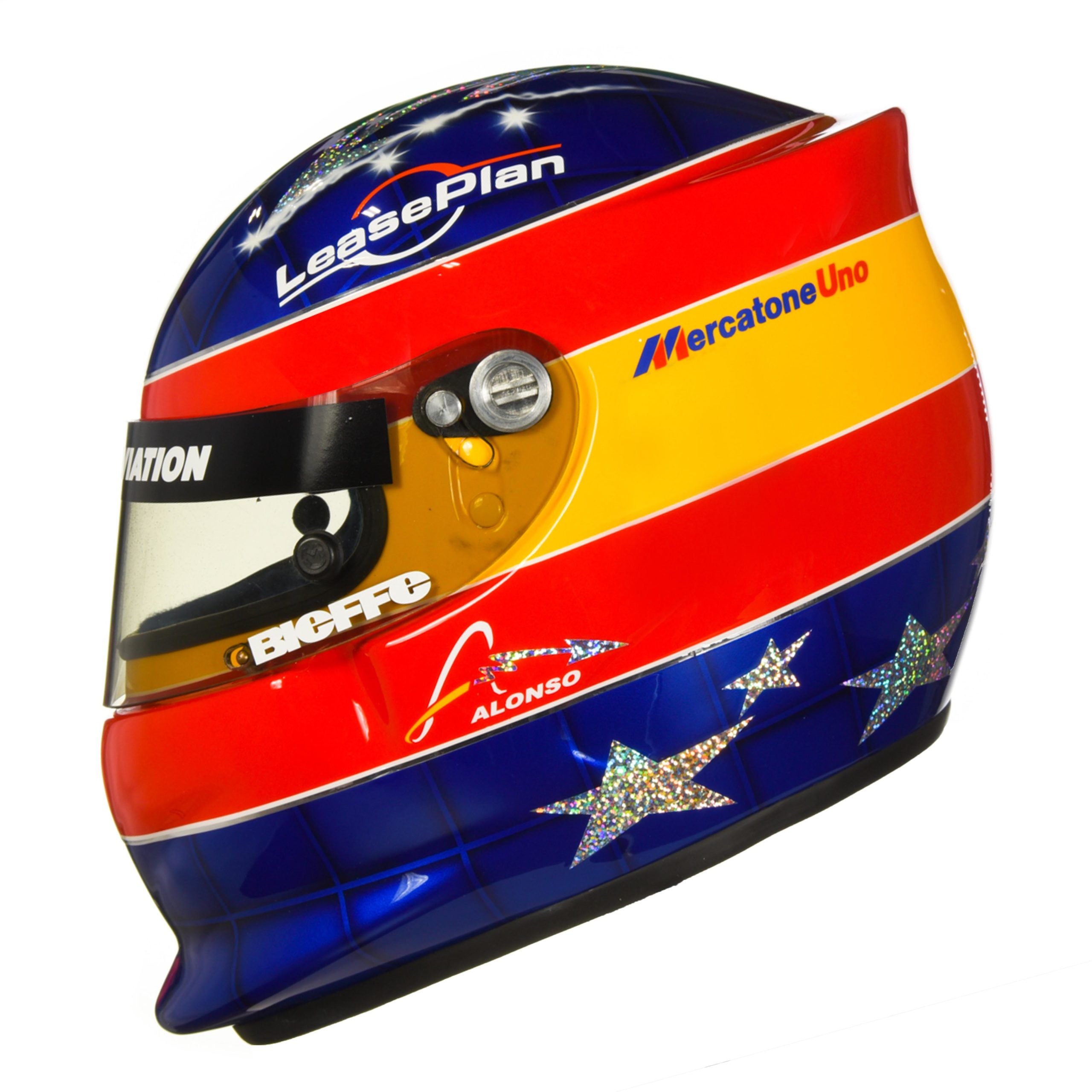 2001 Fernando Alonso Replica Bieffe Minardi Formula 1 Helmet