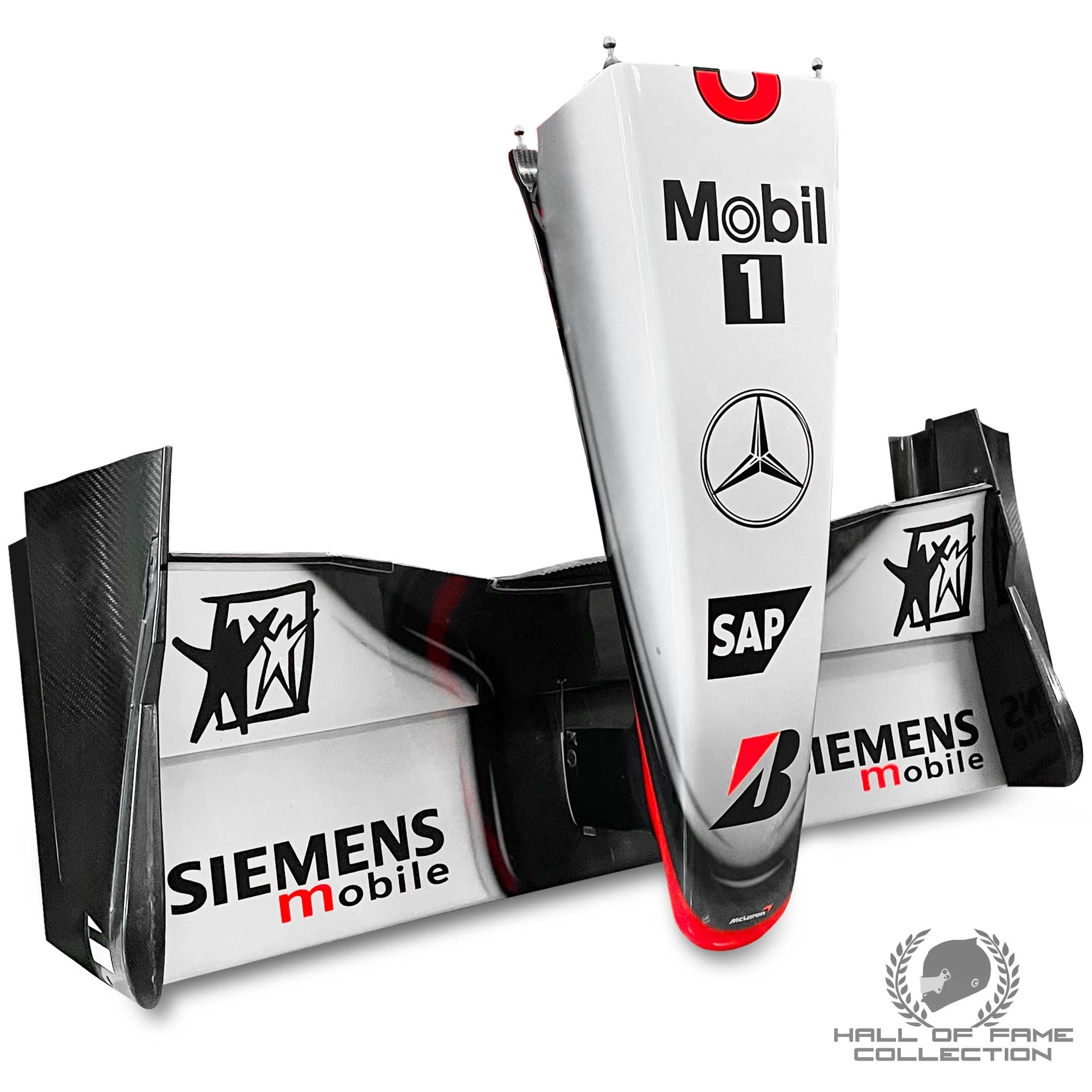 2001 Mika Hakkinen Race Used McLaren MP4/16A F1 Front Wing Assembly
