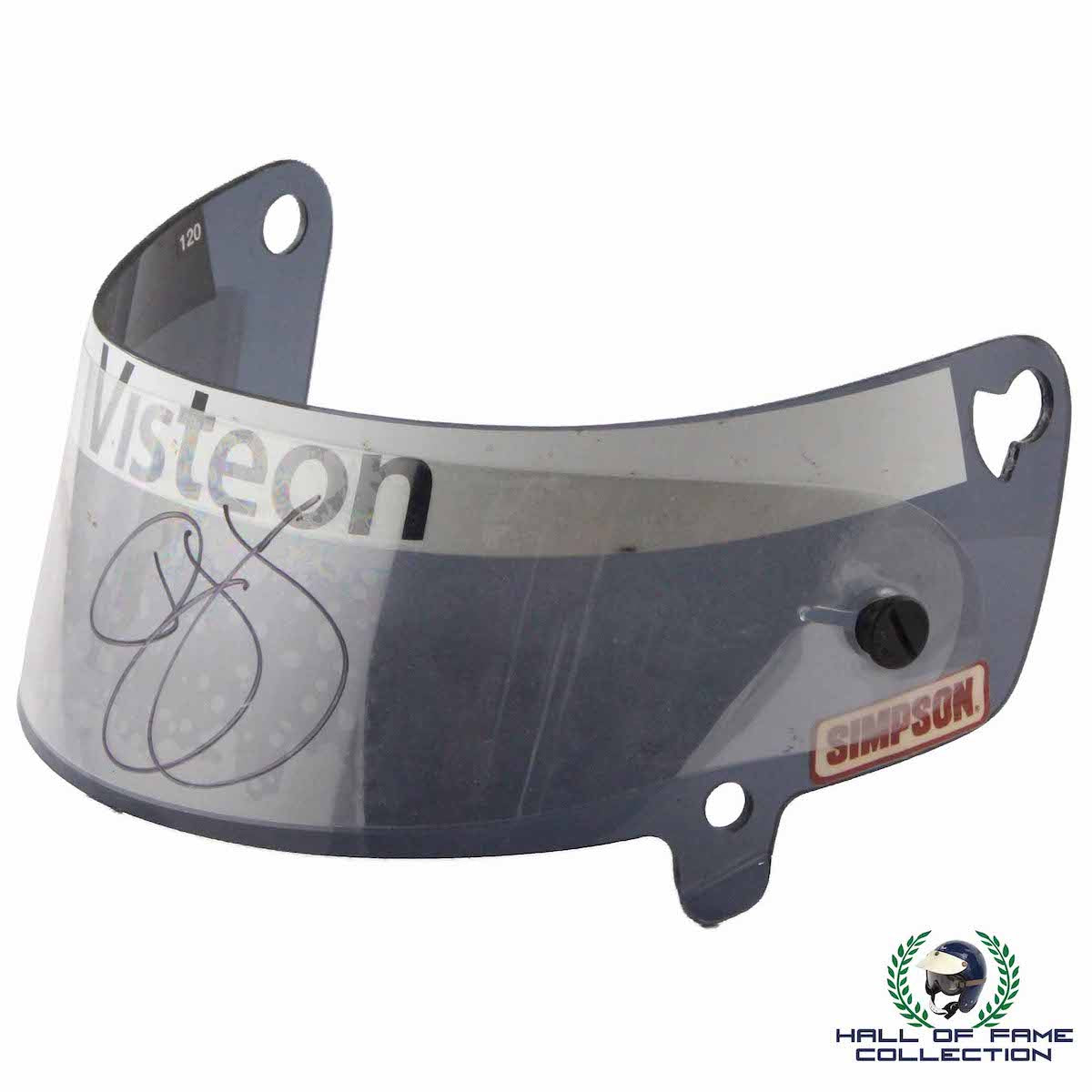 2001 PJ Jones Signed Race Used Visteon IndyCar Visor