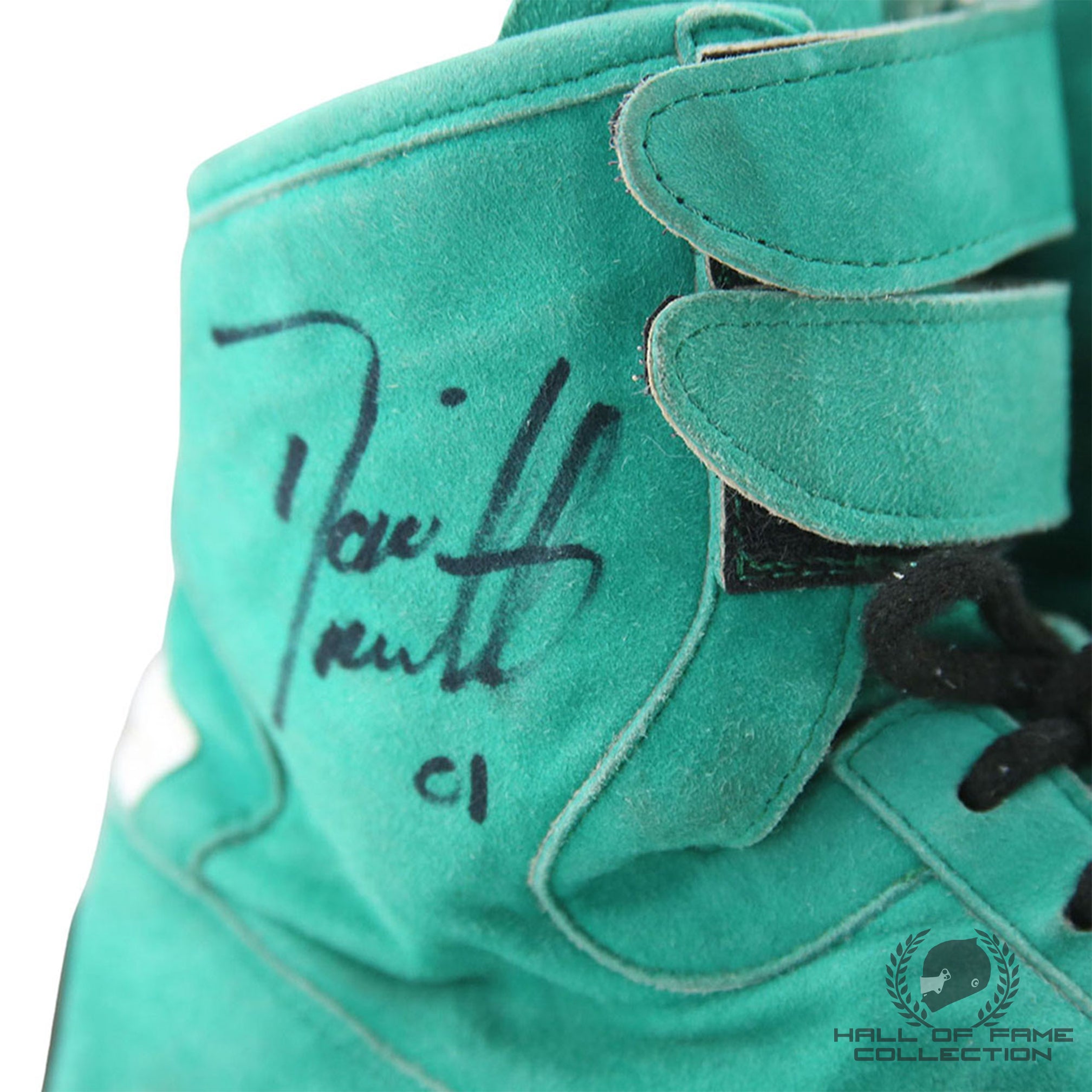 2001 Dario Franchitti Signed Race Used Team Kool Green IndyCar Boots