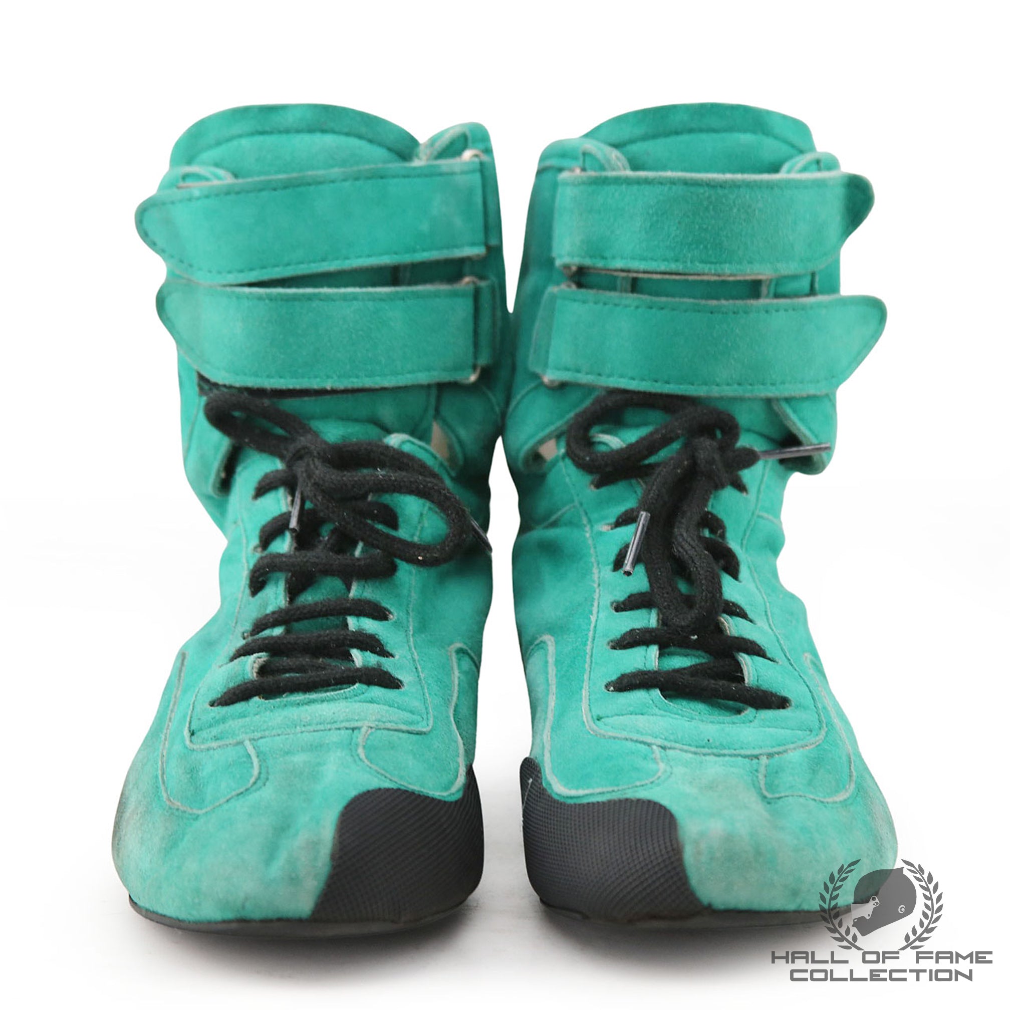 2001 Dario Franchitti Signed Race Used Team Kool Green IndyCar Boots