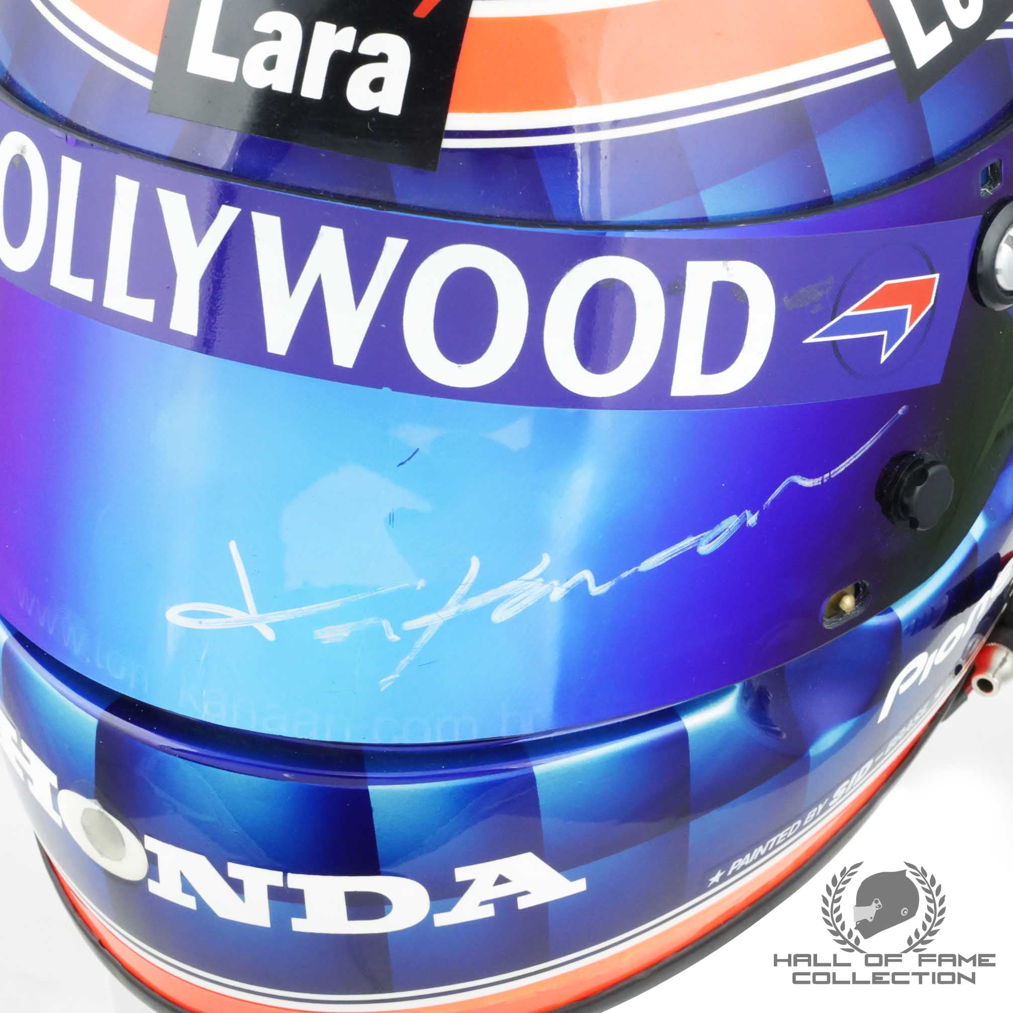2001 Tony Kanaan Signed Molson Indy Toronto Race Used Mo Nunn Racing IndyCar Helmet