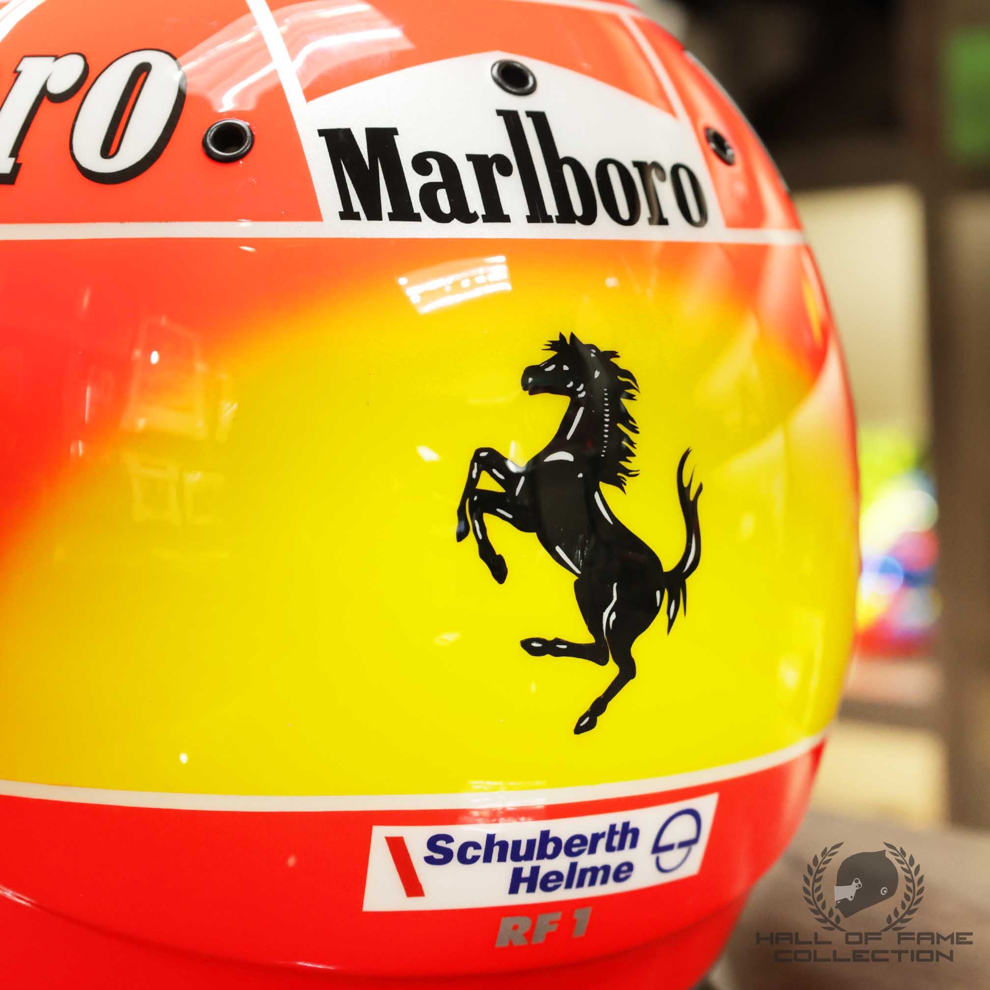 2001 Michael Schumacher Signed Schuberth RF1 Replica Scuderia Ferrari Helmet