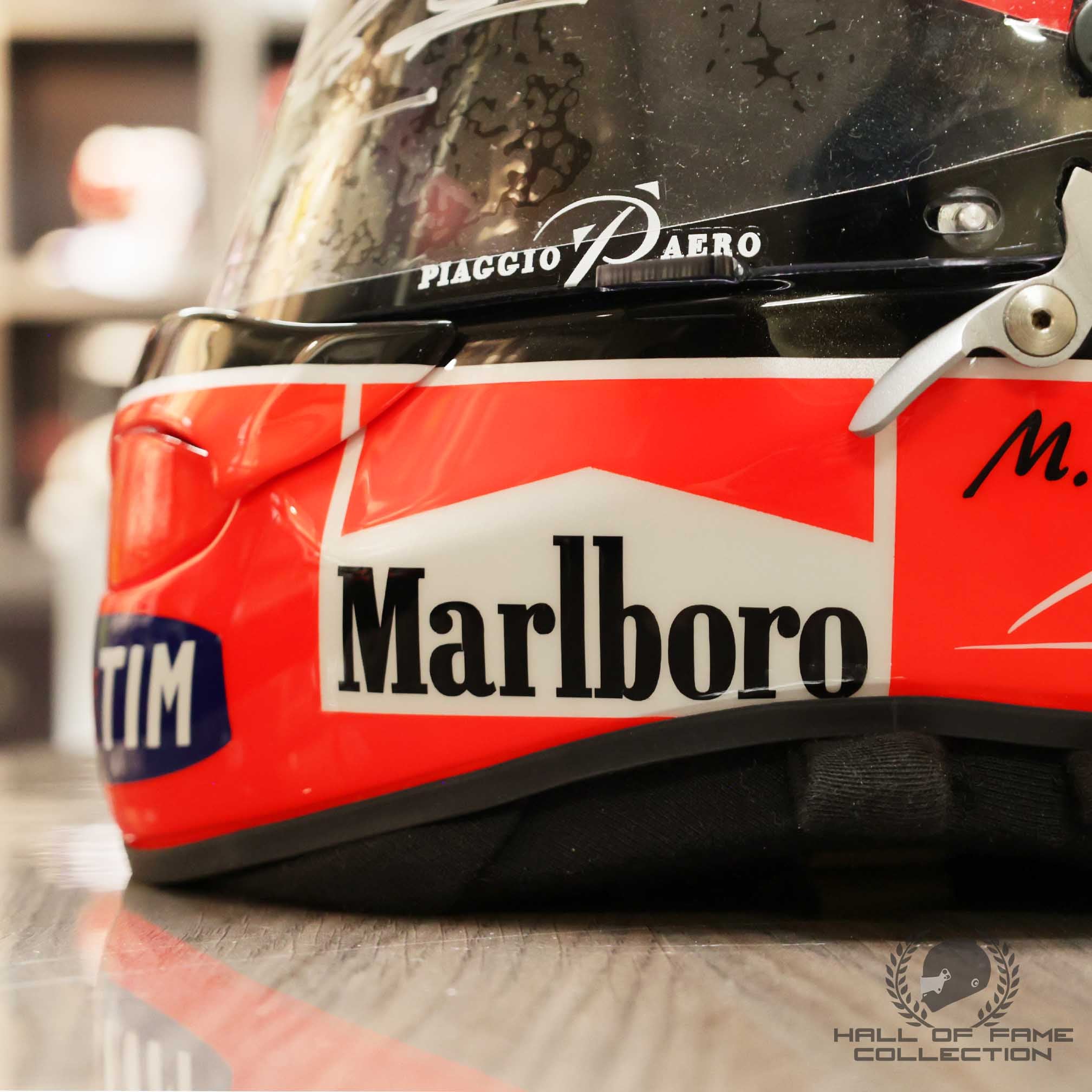 2001 Michael Schumacher Signed Schuberth RF1 Replica Scuderia Ferrari Helmet