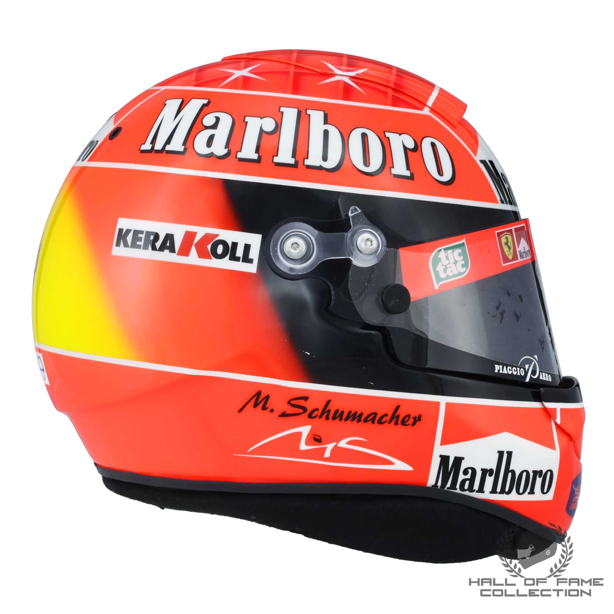 2001 Michael Schumacher Signed Schuberth RF1 Replica Scuderia Ferrari Helmet