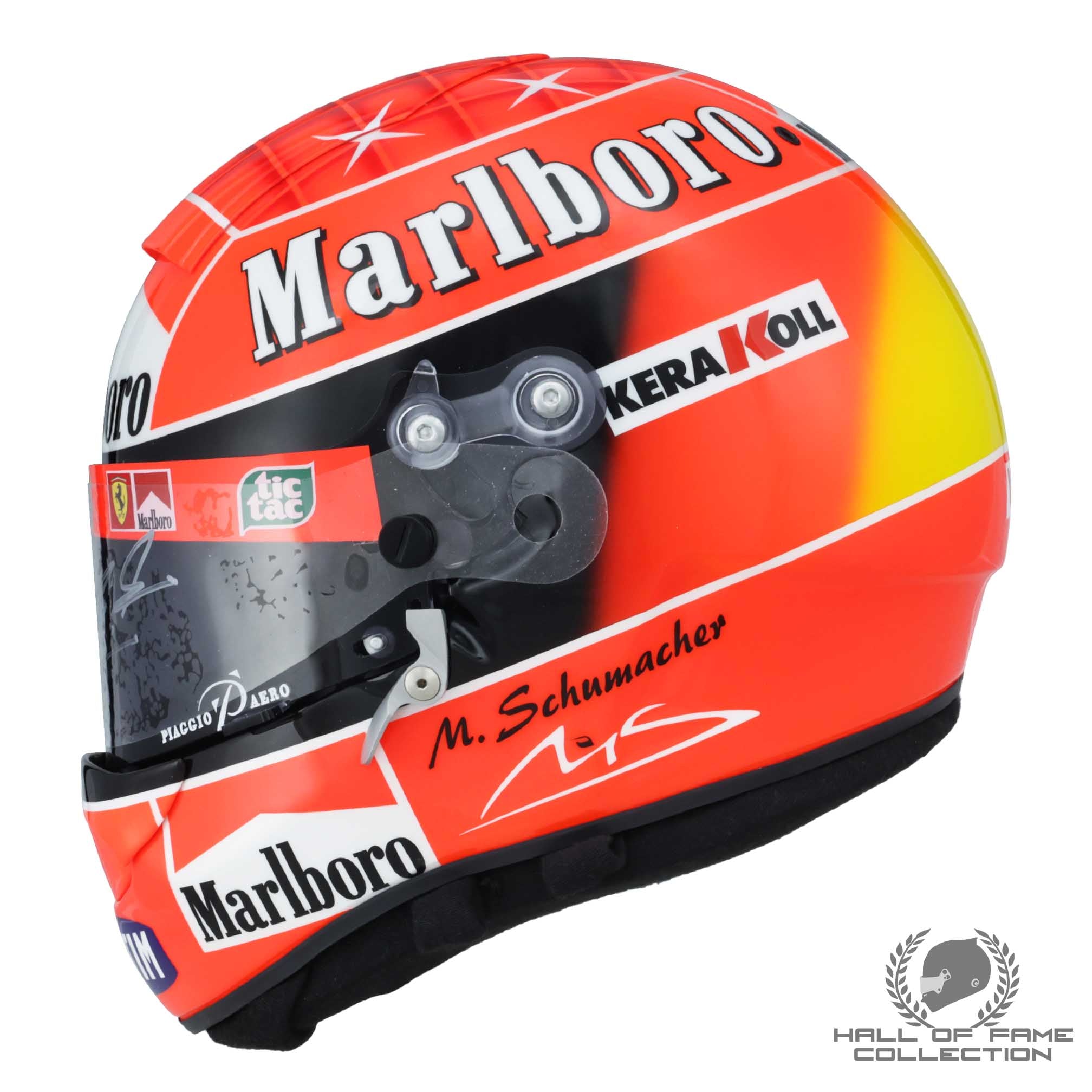 2001 Michael Schumacher Signed Schuberth RF1 Replica Scuderia Ferrari Helmet