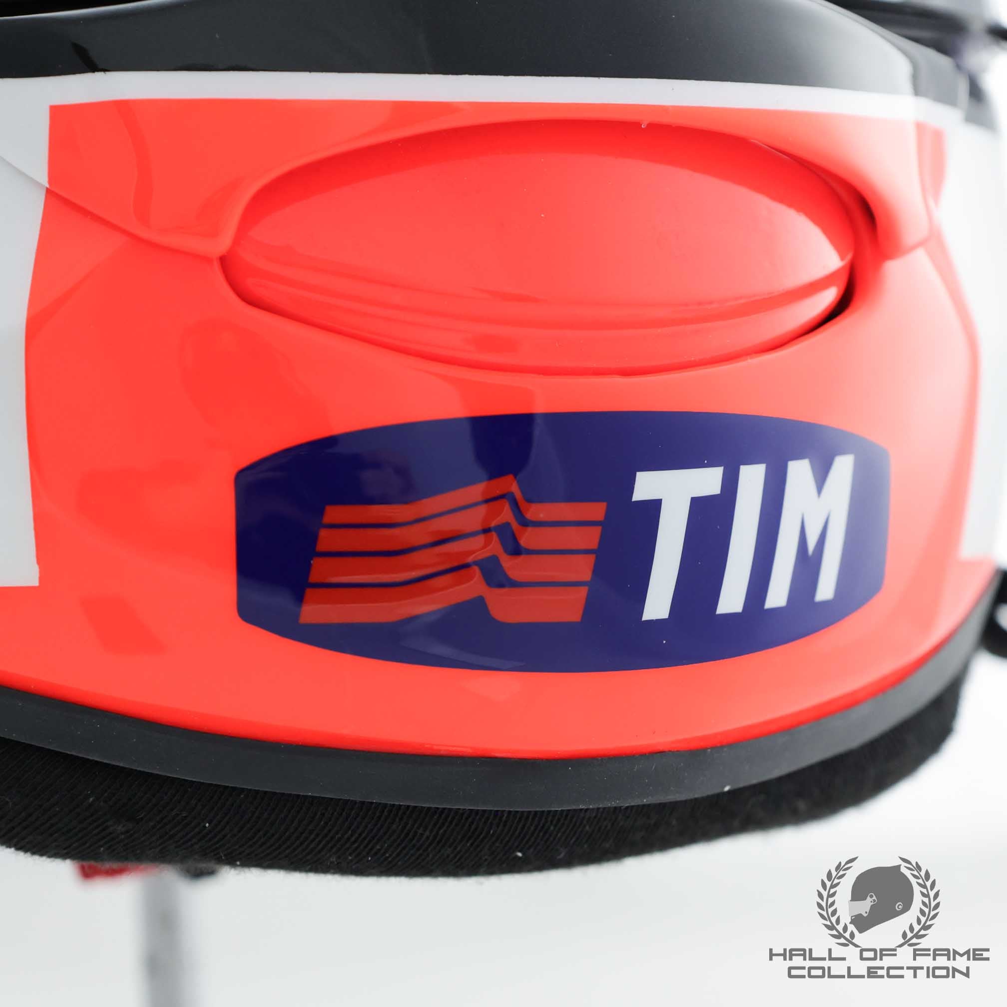 2001 Michael Schumacher Signed US GP Schuberth RF1 Replica Scuderia Ferrari Helmet - RG