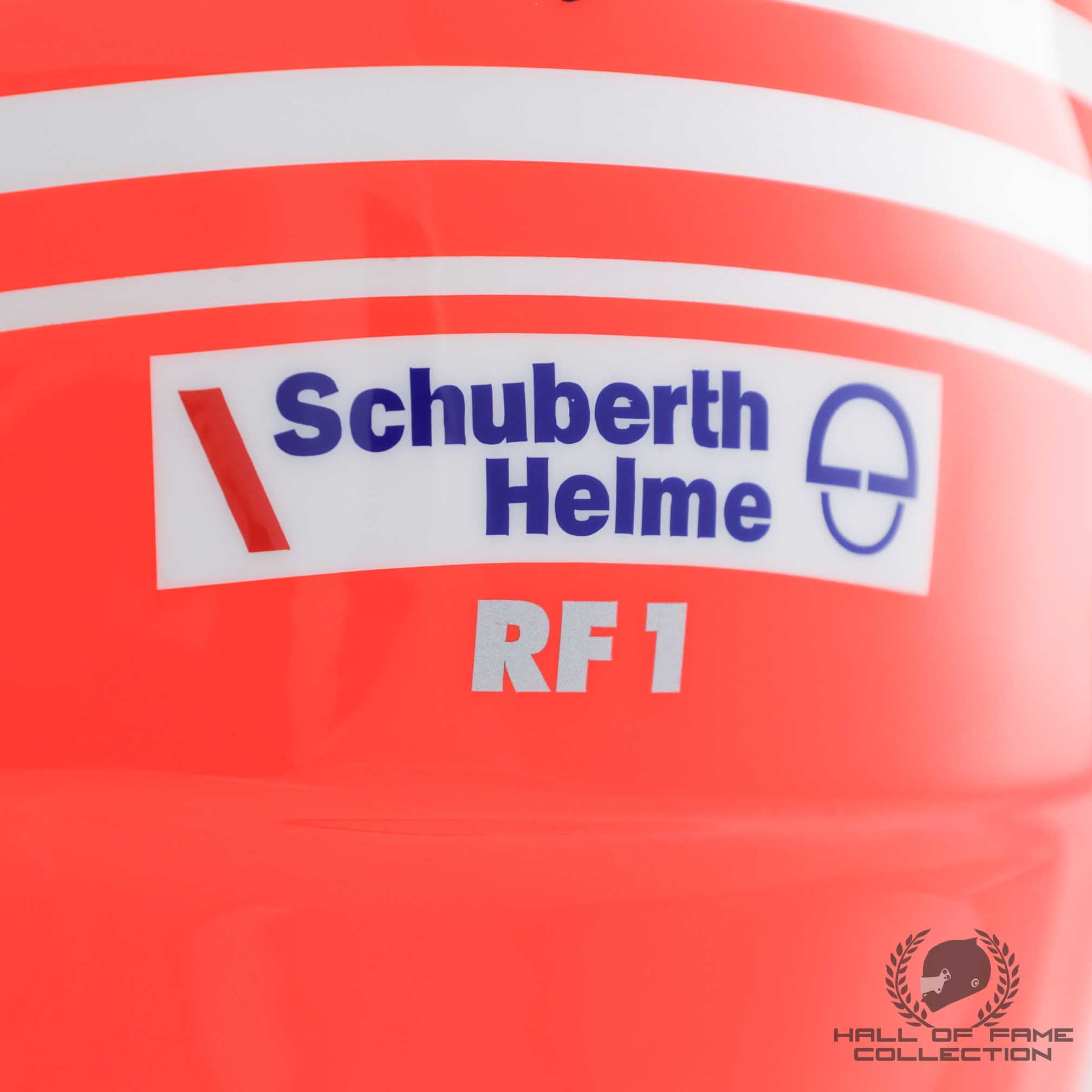 2001 Michael Schumacher Signed US GP Schuberth RF1 Replica Scuderia Ferrari Helmet - RG
