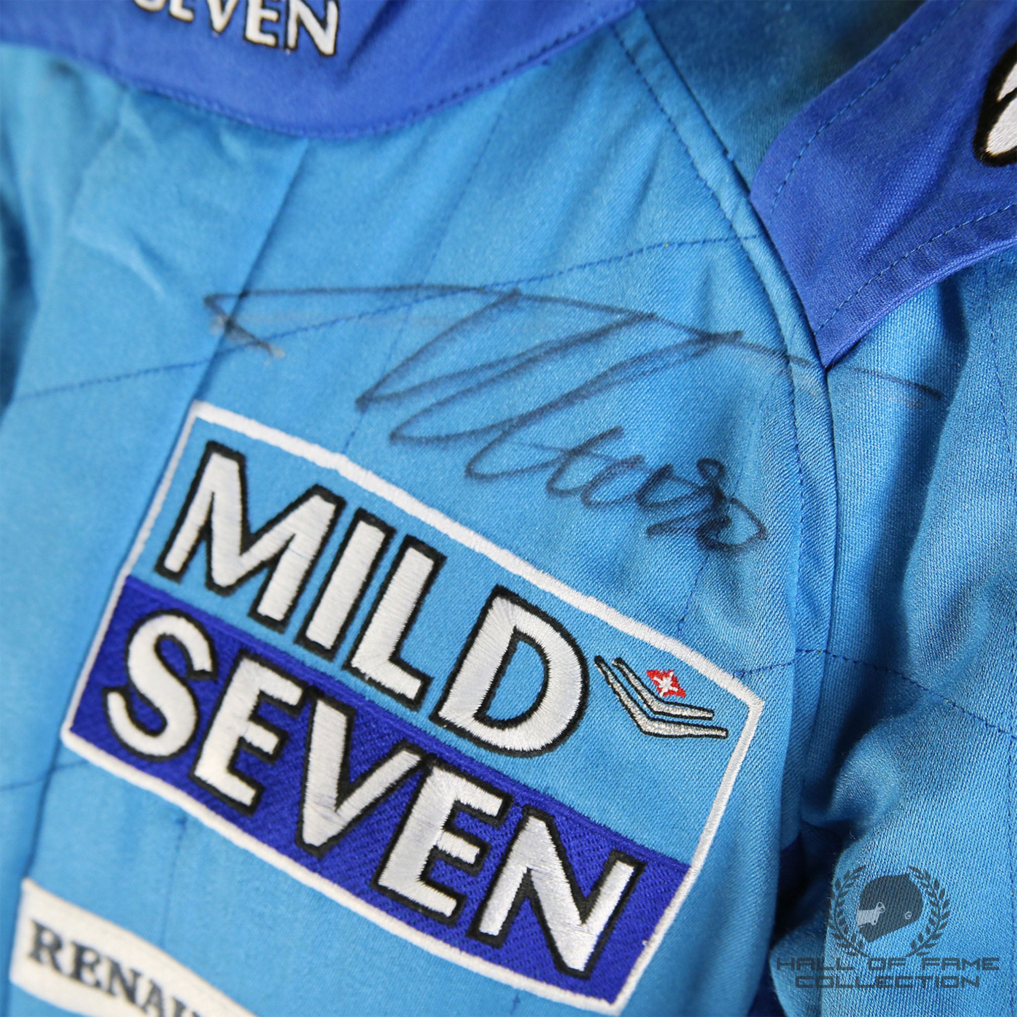 2002 Fernando Alonso Signed Used Mild Seven Renault F1 Suit