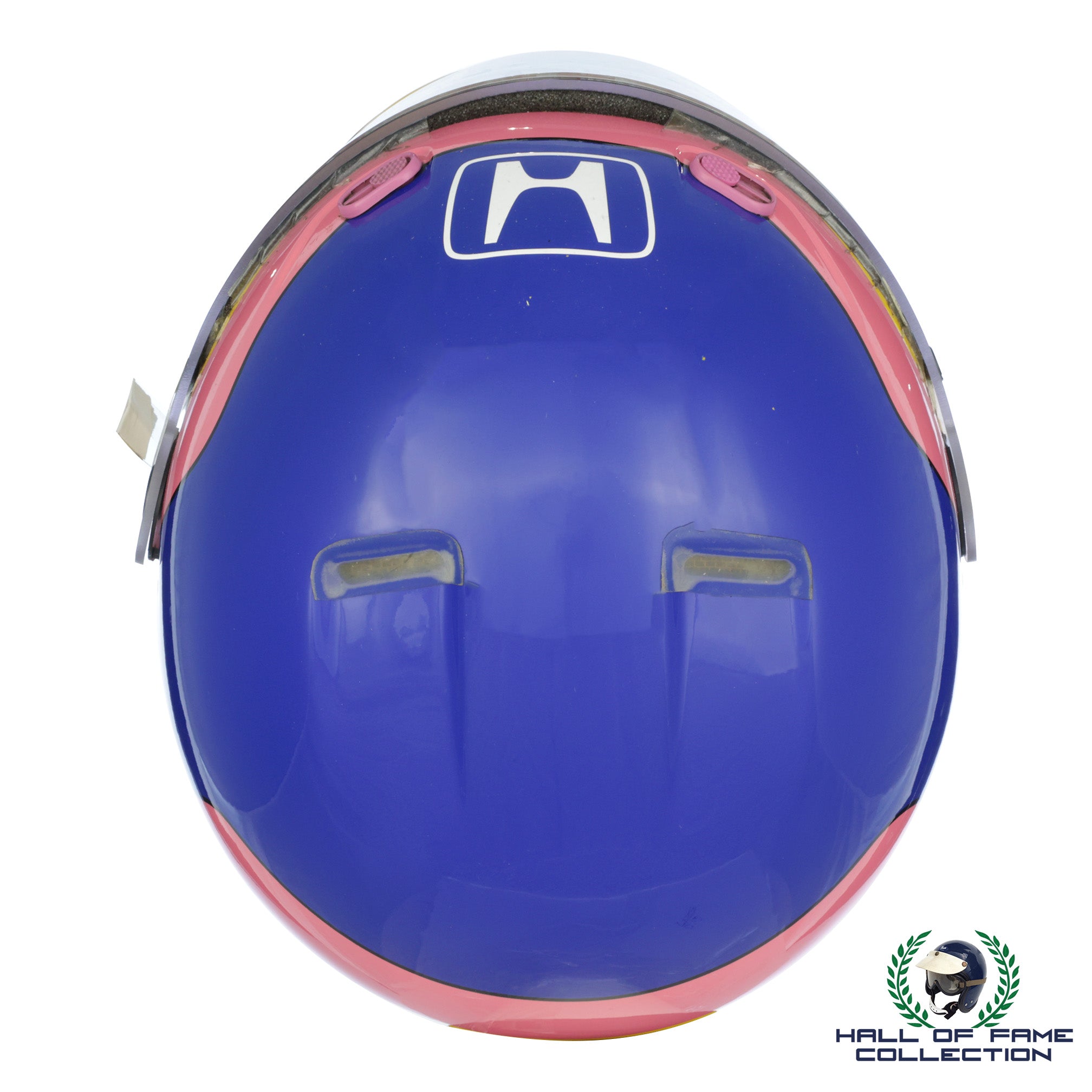 2002 Jacques Villeneuve Signed Race Used U.S. GP & Japan GP BAR F1 Helmet