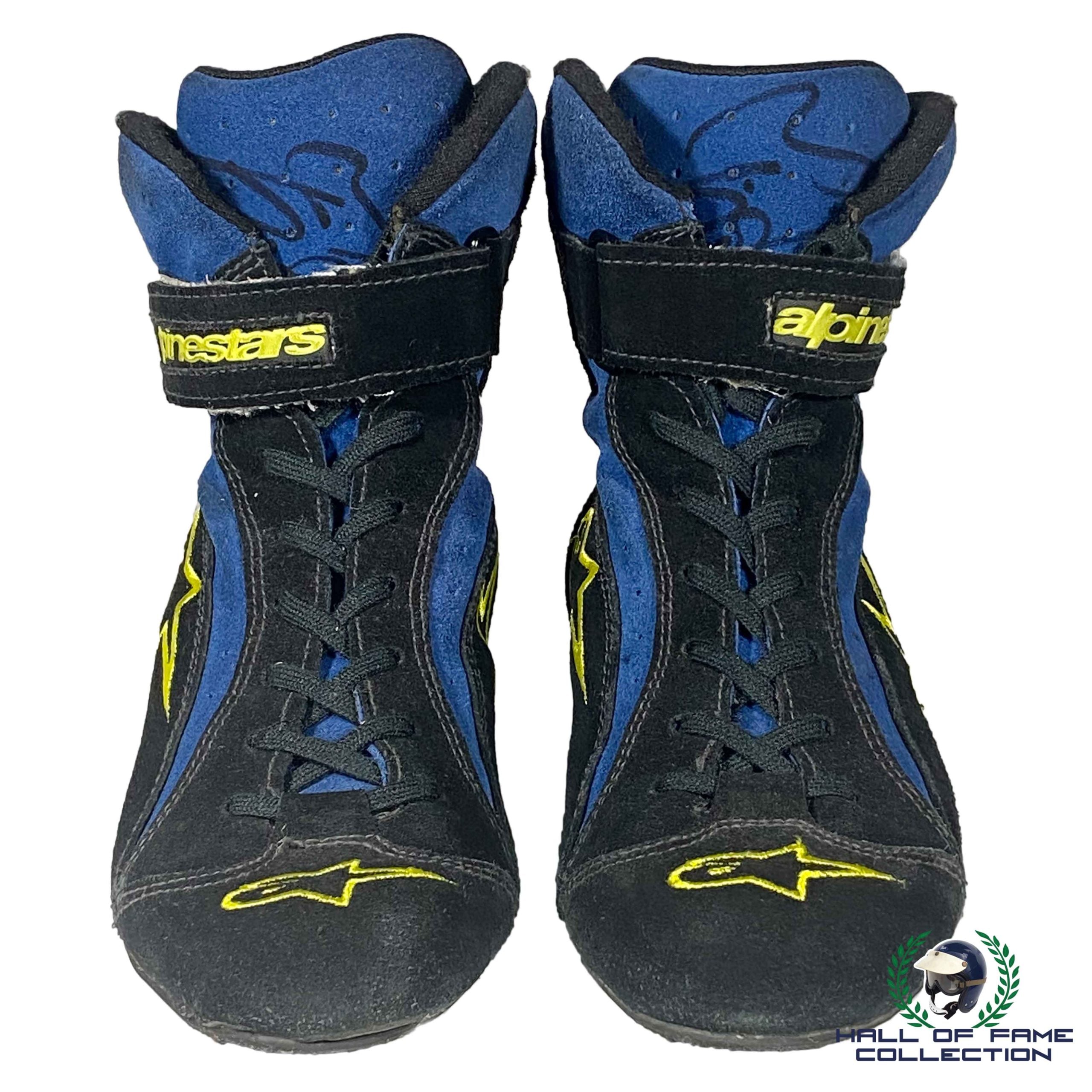 2002 Jenson Button Signed Race Used Renault Alpinestars F1 Boots