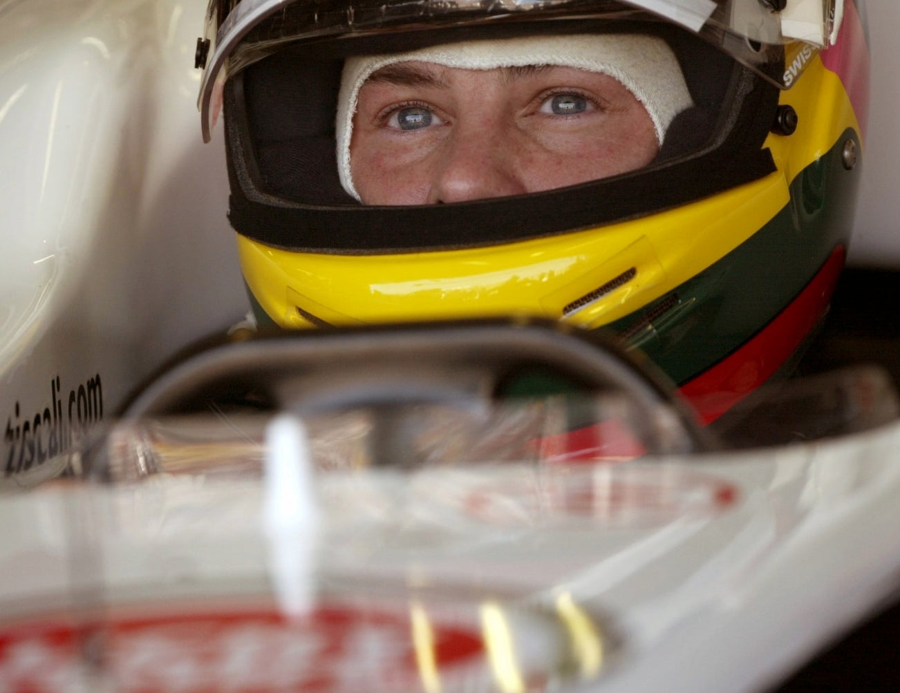 2002 Jacques Villeneuve Signed Race Used U.S. GP & Japan GP BAR F1 Helmet