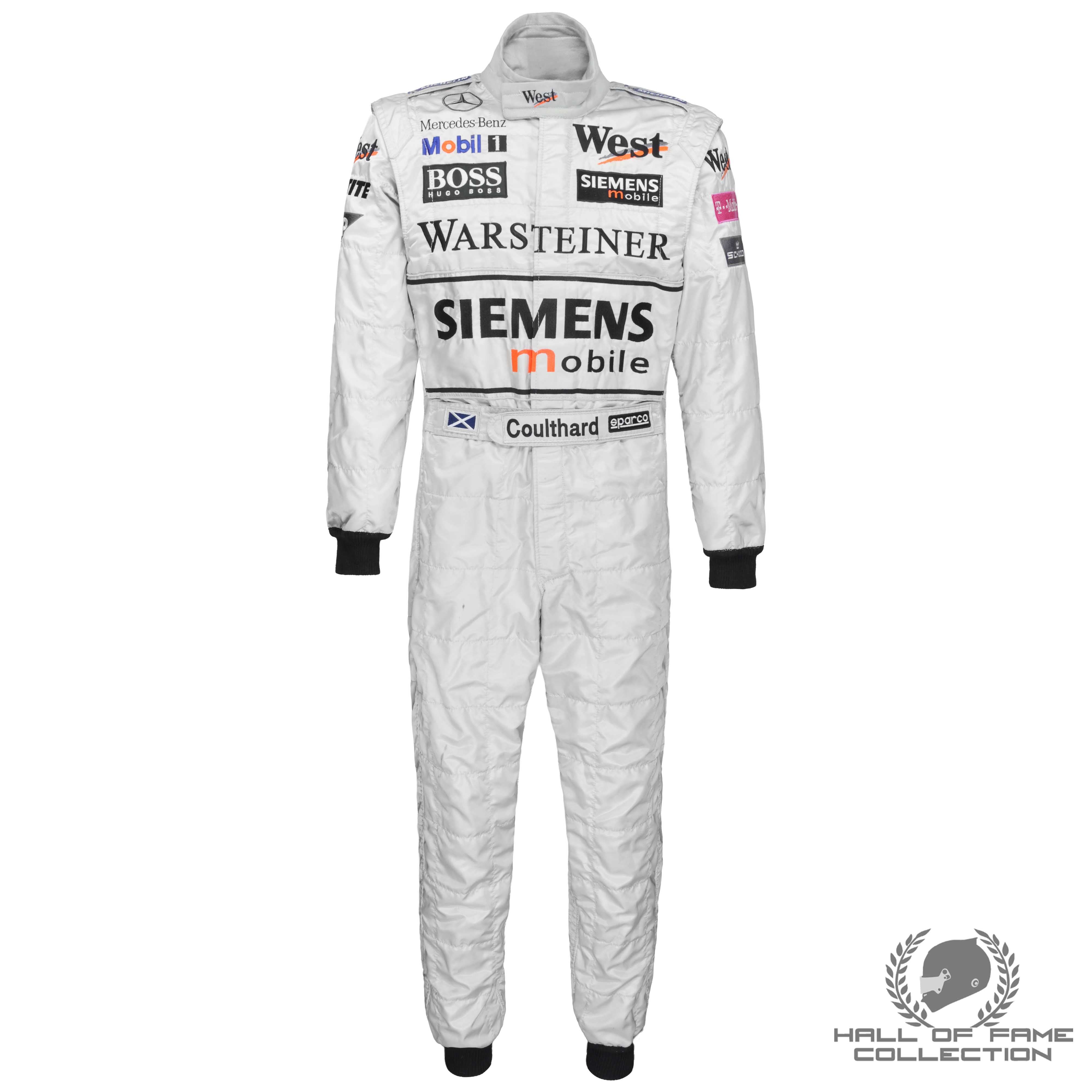 2002 David Coulthard Used West McLaren Mercedes F1 Suit