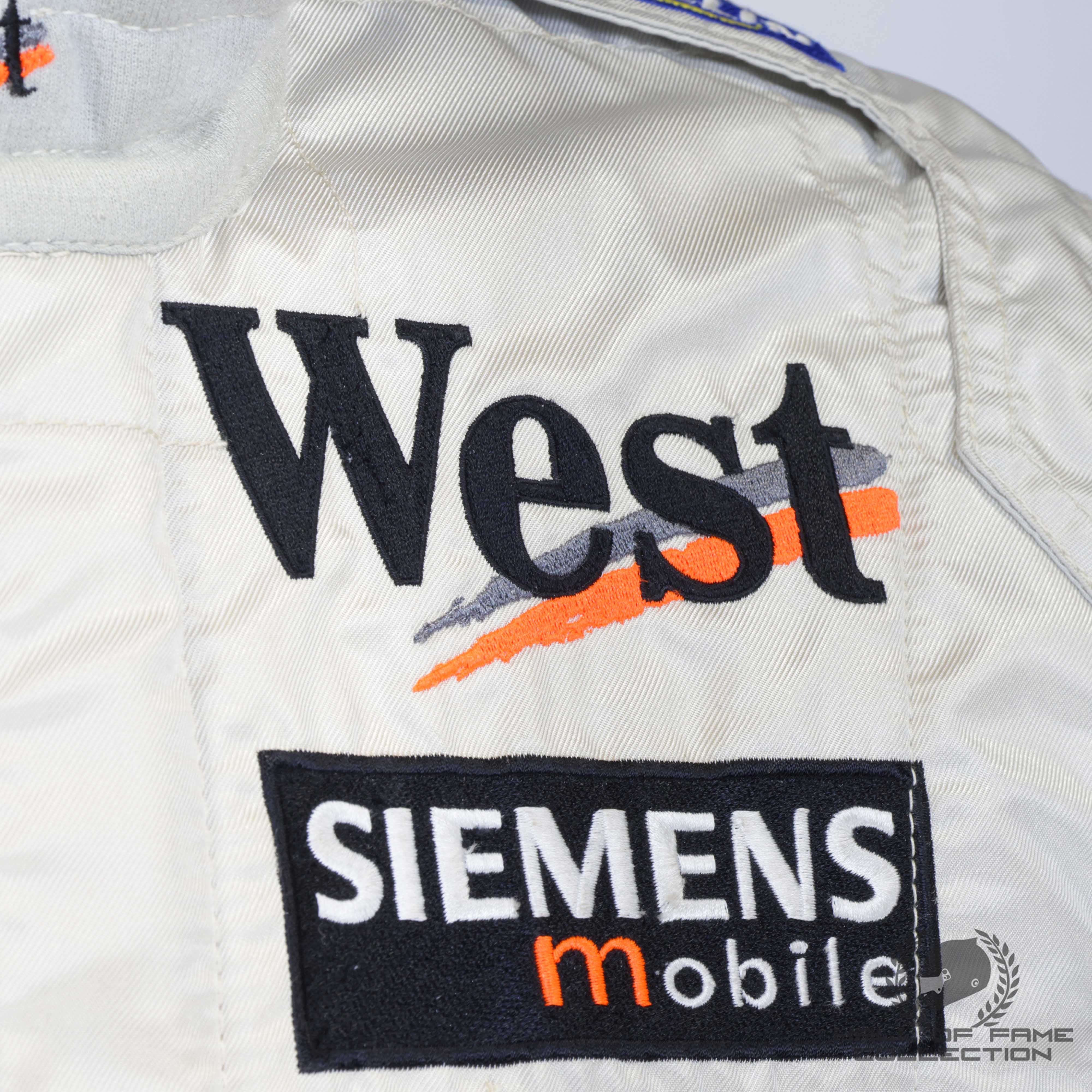 2002 David Coulthard Used West McLaren Mercedes F1 Suit