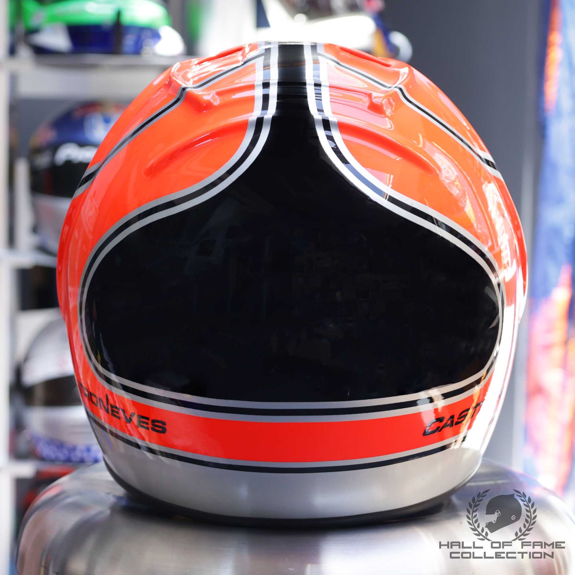 2002 Helio Castroneves Signed Marlboro Team Penske Indy 500 Replica Helmet
