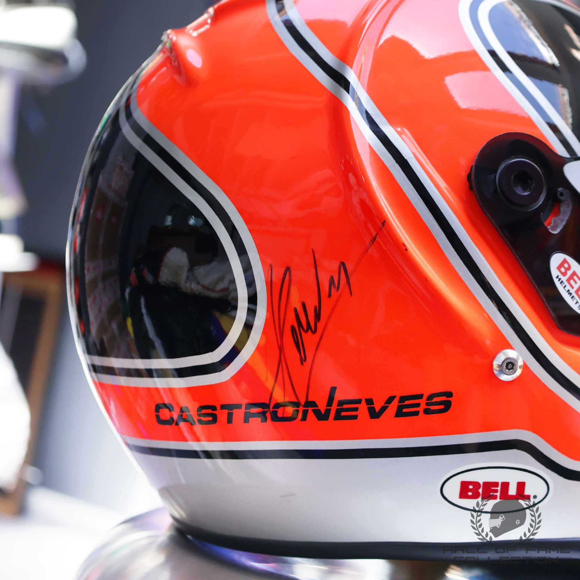 2002 Helio Castroneves Signed Marlboro Team Penske Indy 500 Replica Helmet