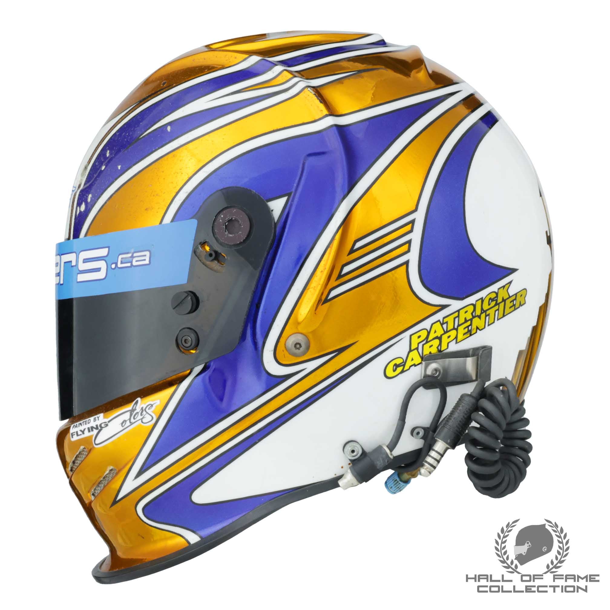 2002 Patrick Carpentier Used Team Players IndyCar Helmet