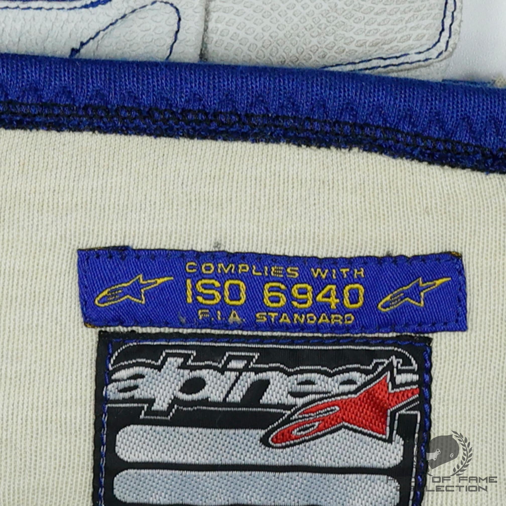 2002 Juan Pablo Montoya Signed Race Used Williams F1 Gloves