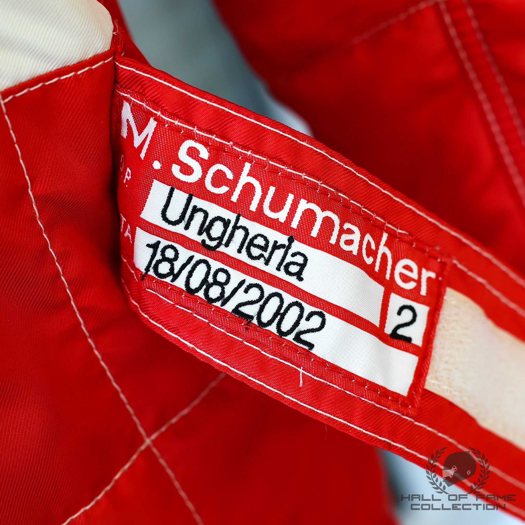 2002 Michael Schumacher Championship Season Used Scuderia Ferrari F1 Suit