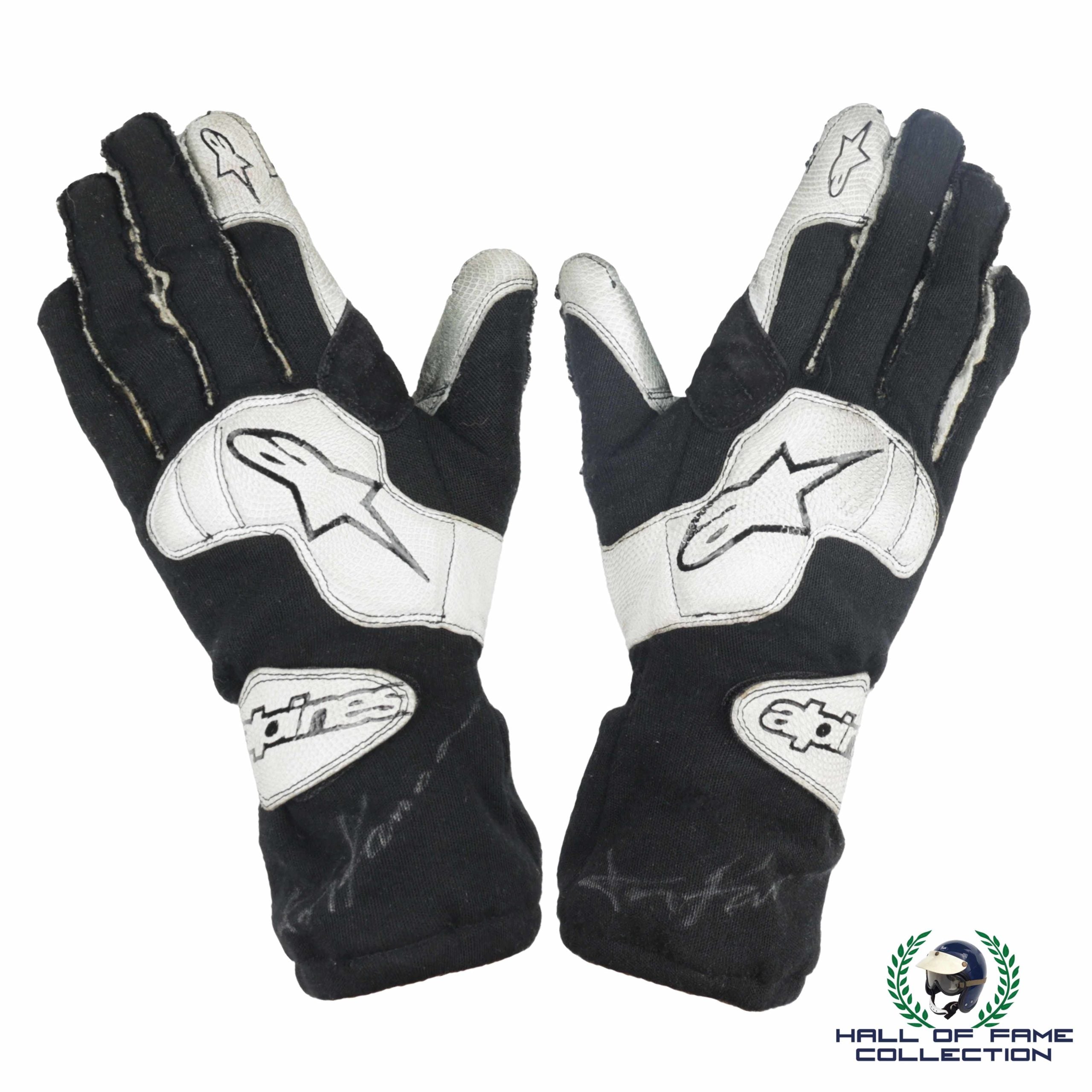 2002 Tony Kanaan Signed Race Used Mo Nunn Racing Alpinestars CART IndyCar Gloves