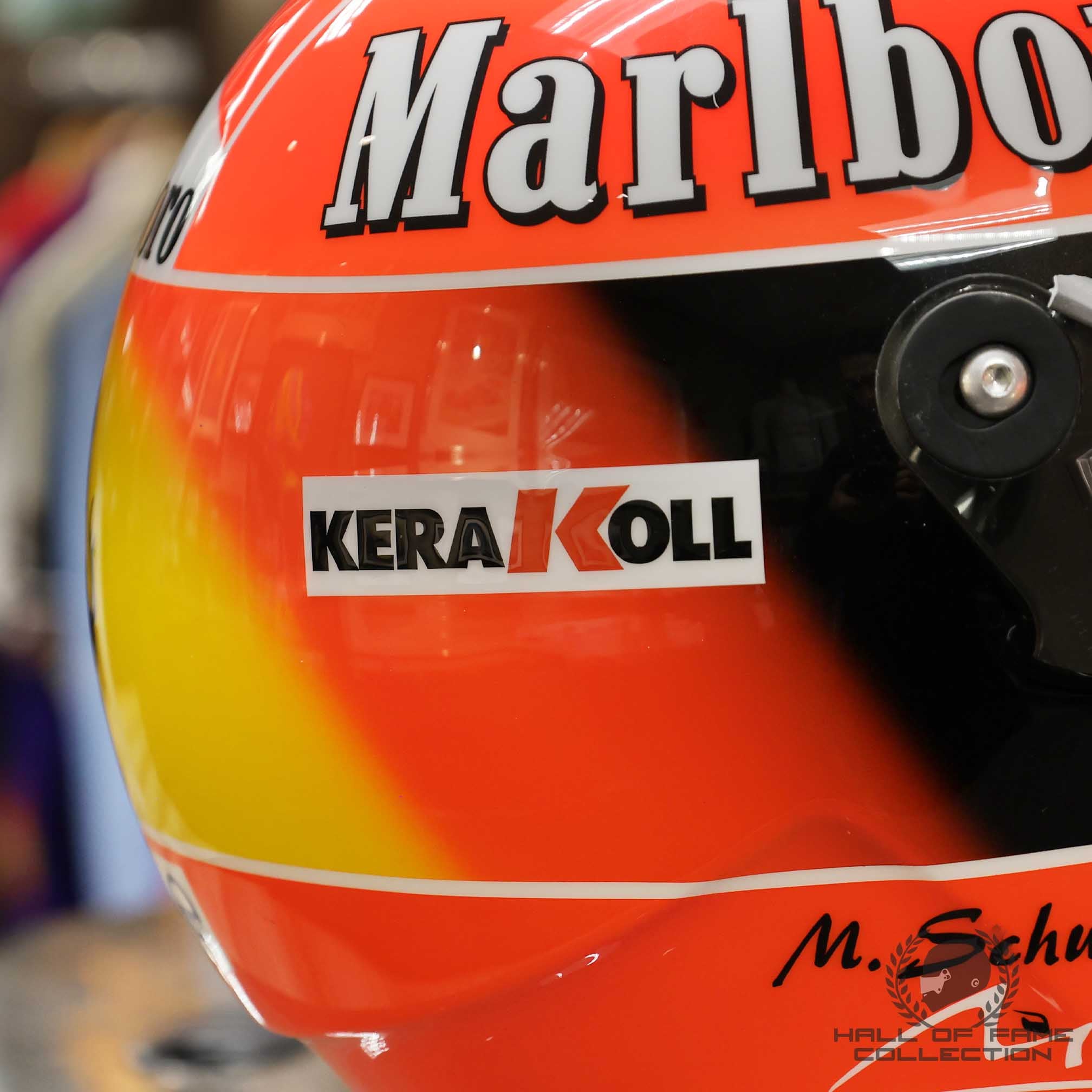 2002 Michael Schumacher Signed Schuberth RF1 Replica Scuderia Ferrari F1 Helmet