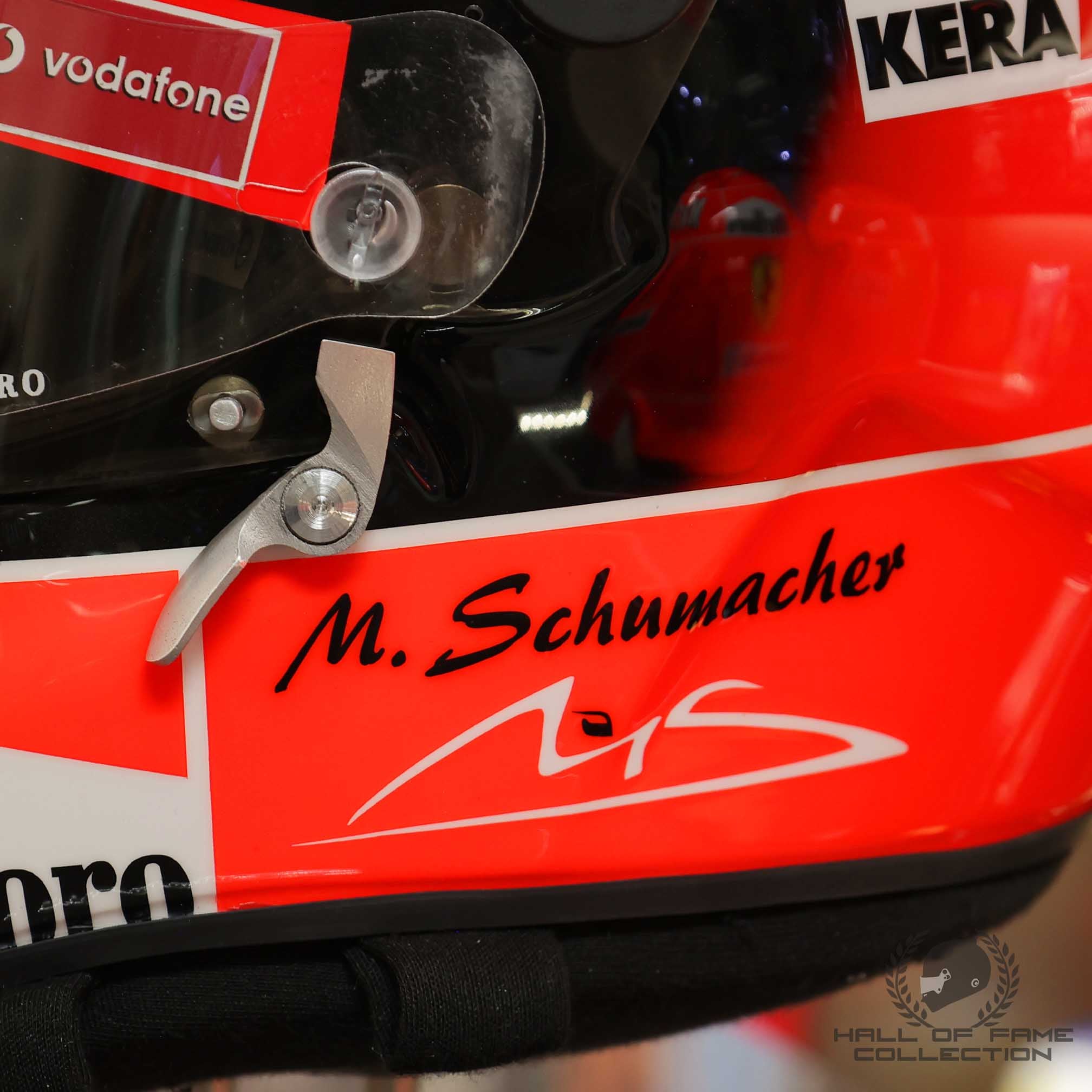 2002 Michael Schumacher Signed Schuberth RF1 Replica Scuderia Ferrari F1 Helmet