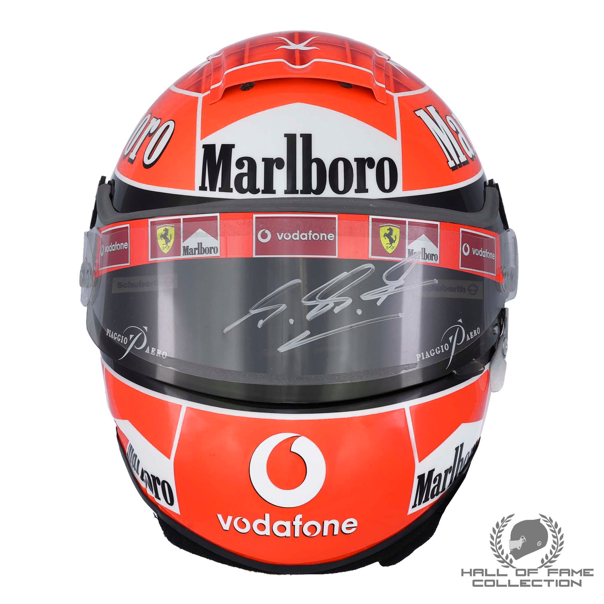 2002 Michael Schumacher Signed Schuberth RF1 Replica Scuderia Ferrari F1 Helmet